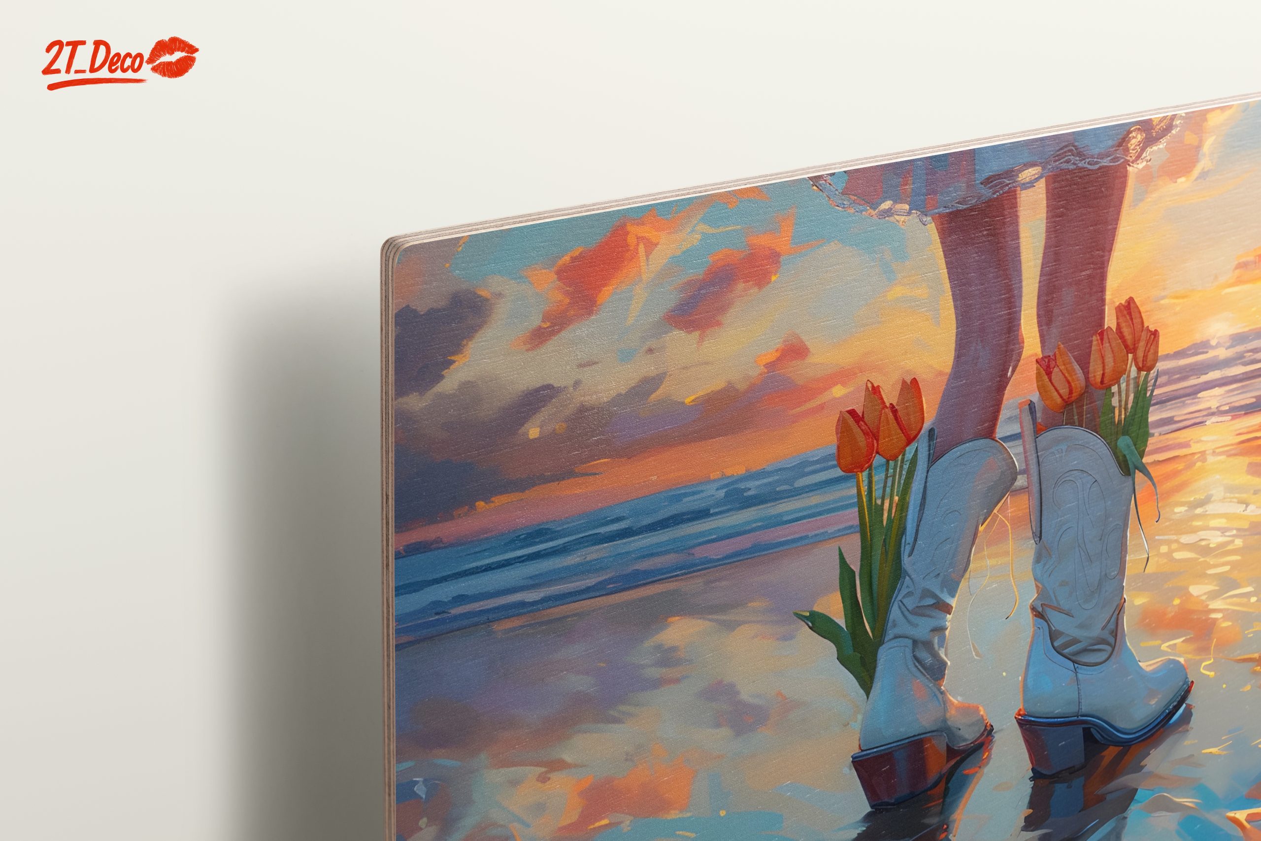 Stylish Sunset Portrait with Flowers - Image 15