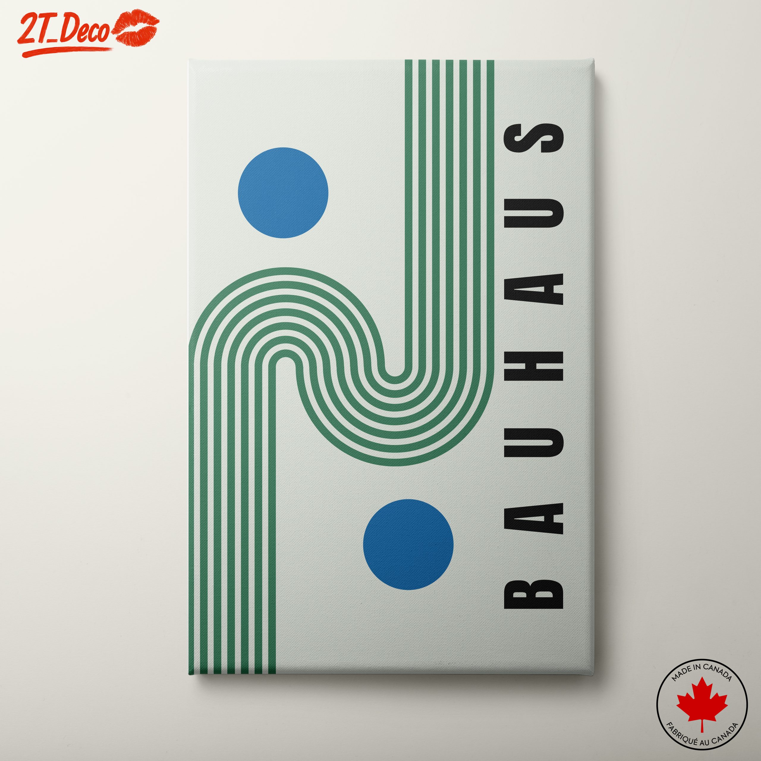 Bauhaus Geometric Art with Bold Colors