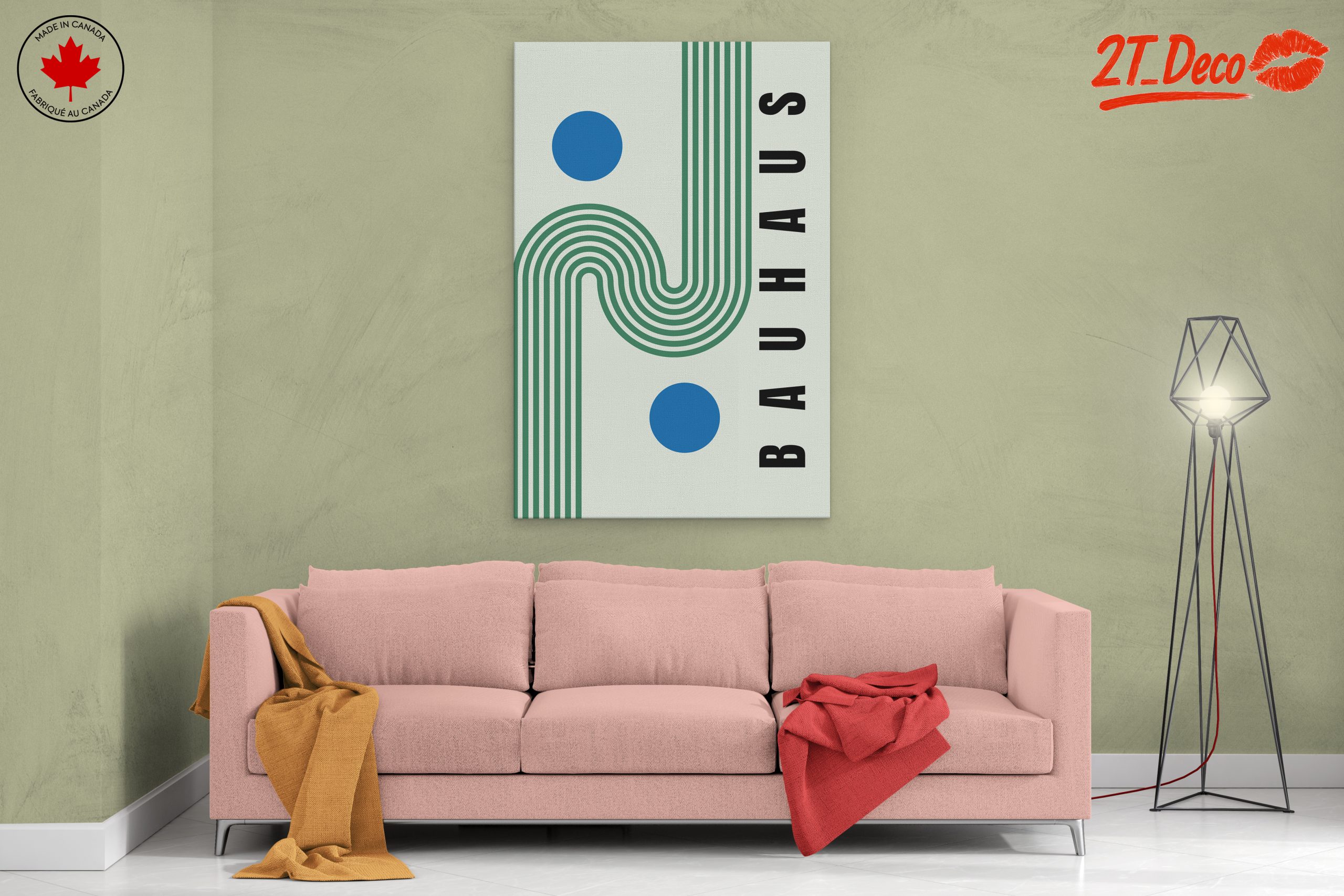 Bauhaus Geometric Art with Bold Colors - Image 2