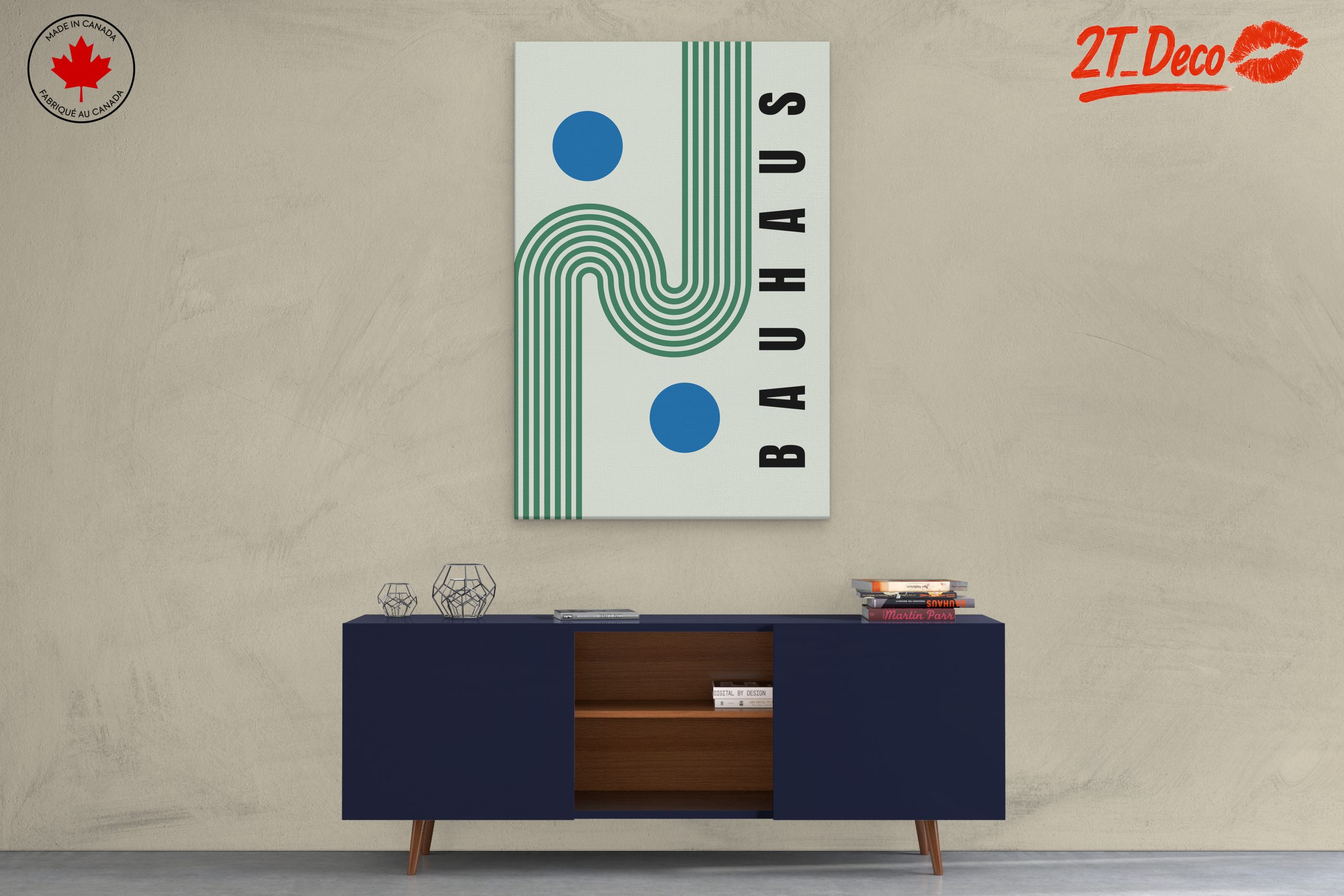 Bauhaus Geometric Art with Bold Colors - Image 3