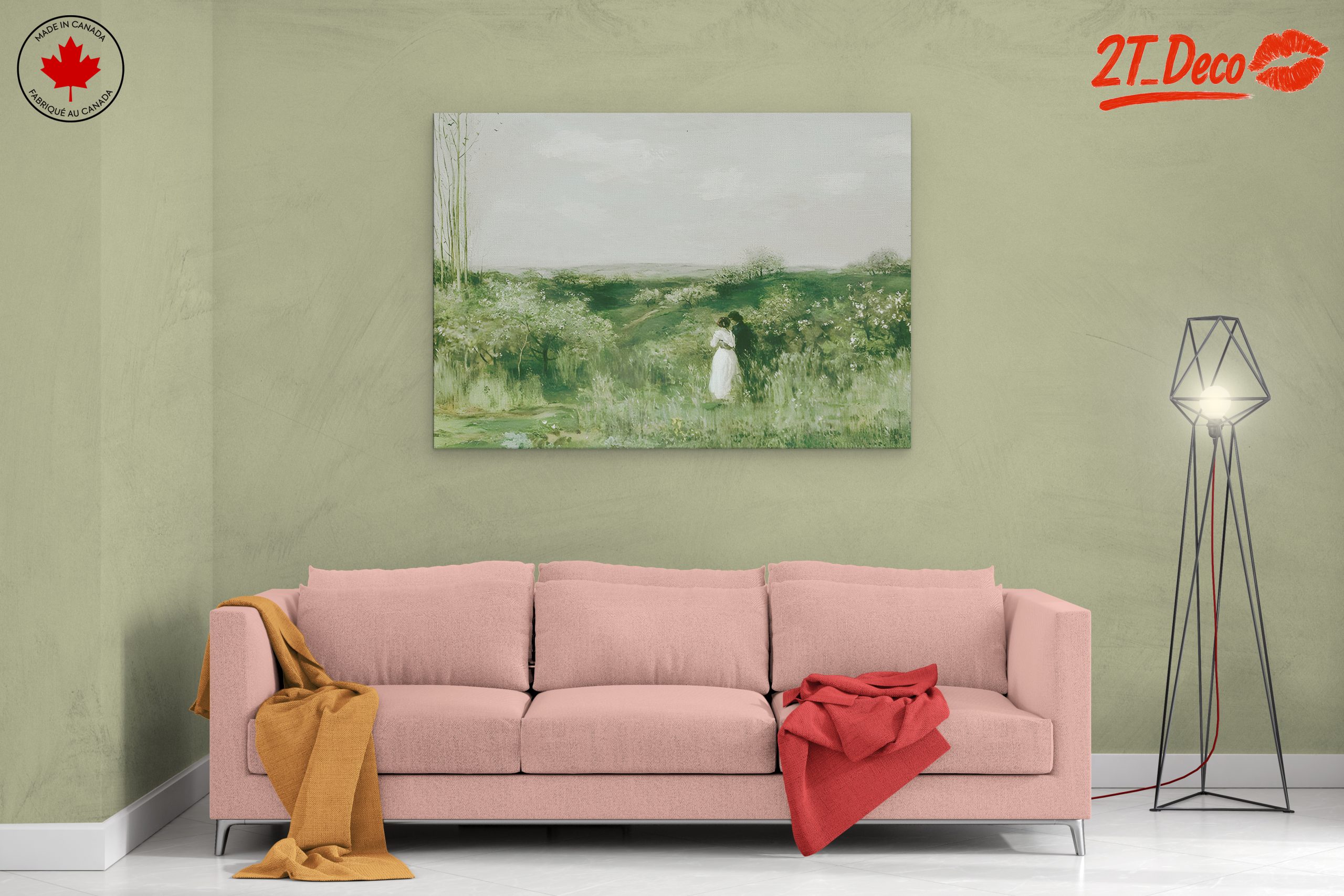 Serene Nature Landscape with Couple - Image 2