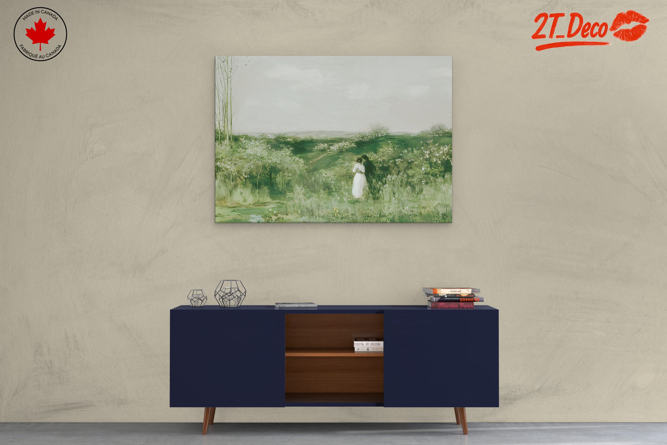 Serene Nature Landscape with Couple - Image 3
