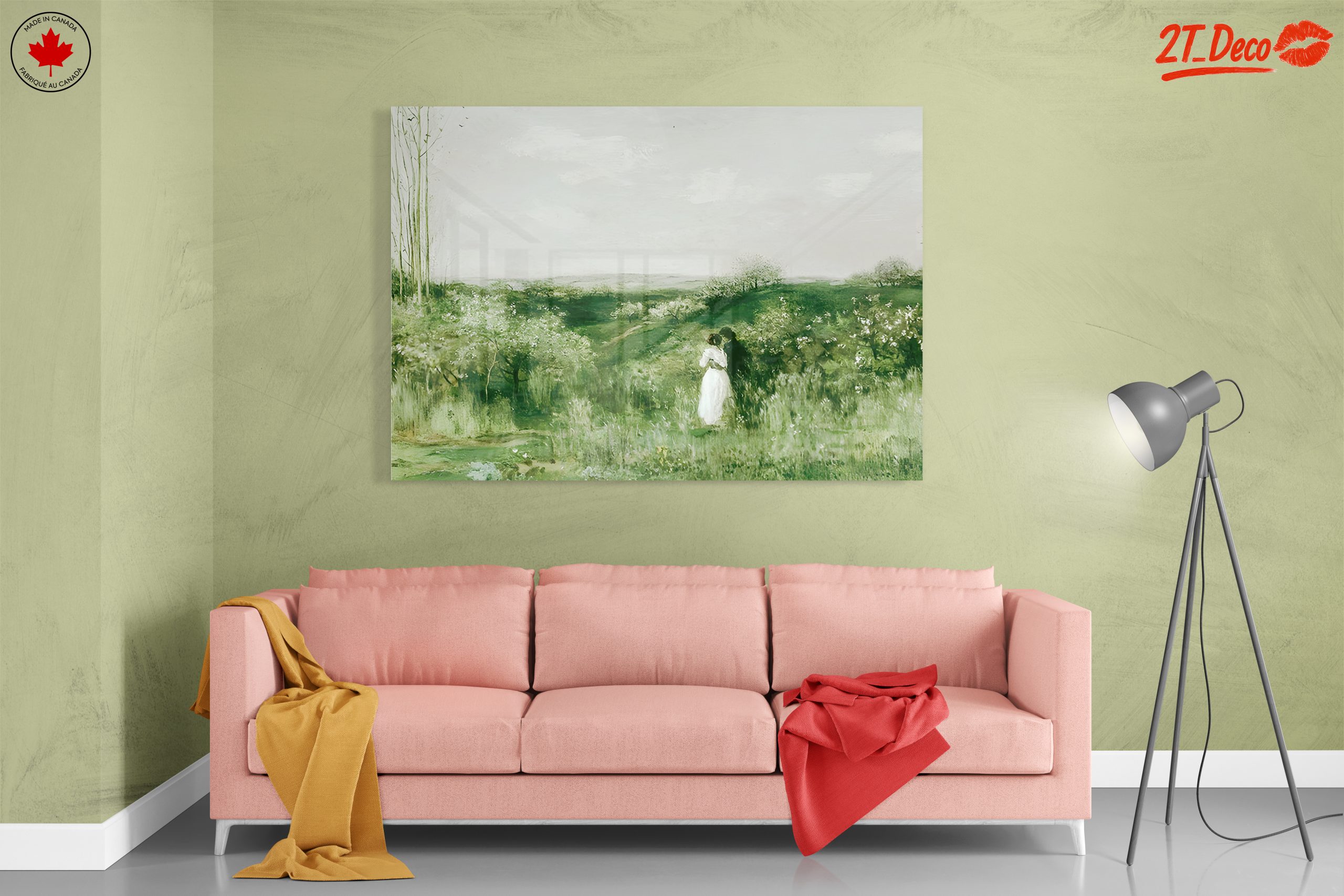 Serene Nature Landscape with Couple - Image 7