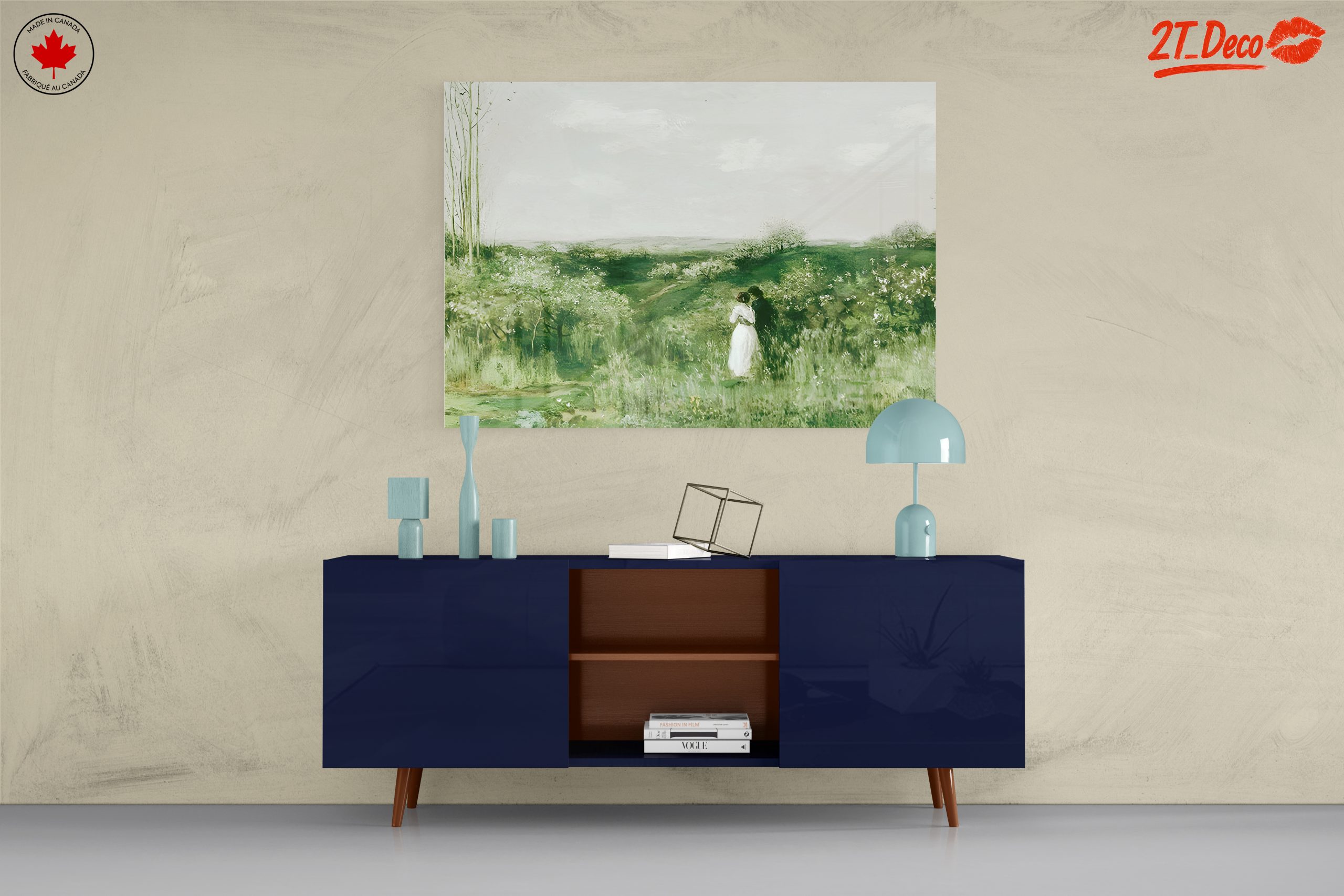 Serene Nature Landscape with Couple - Image 8