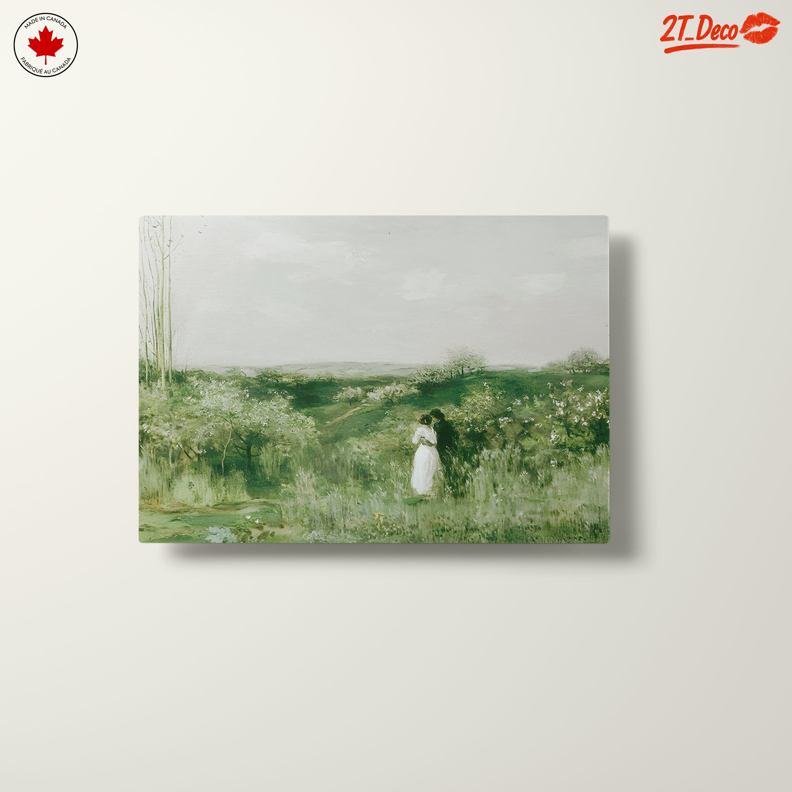 Serene Nature Landscape with Couple - Image 10