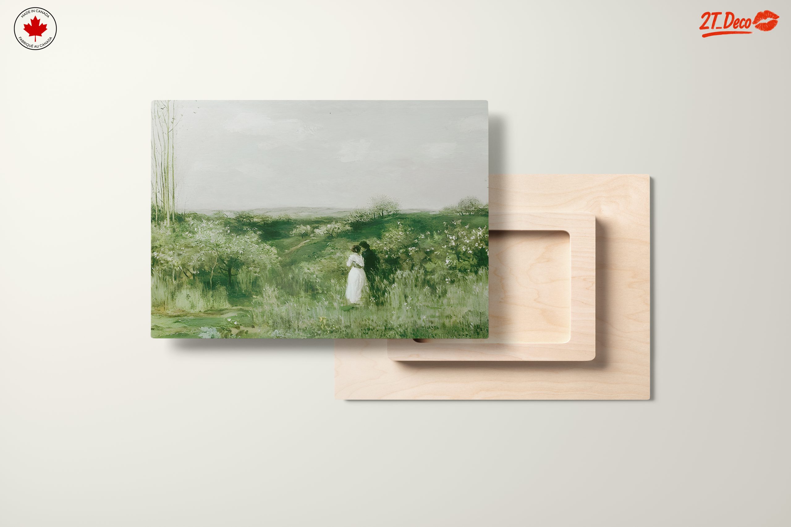 Serene Nature Landscape with Couple - Image 11