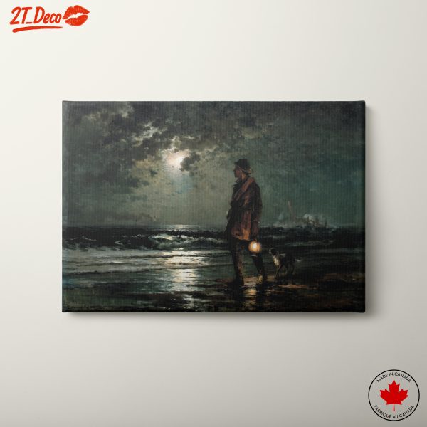 Mysterious Night Seaside Walk