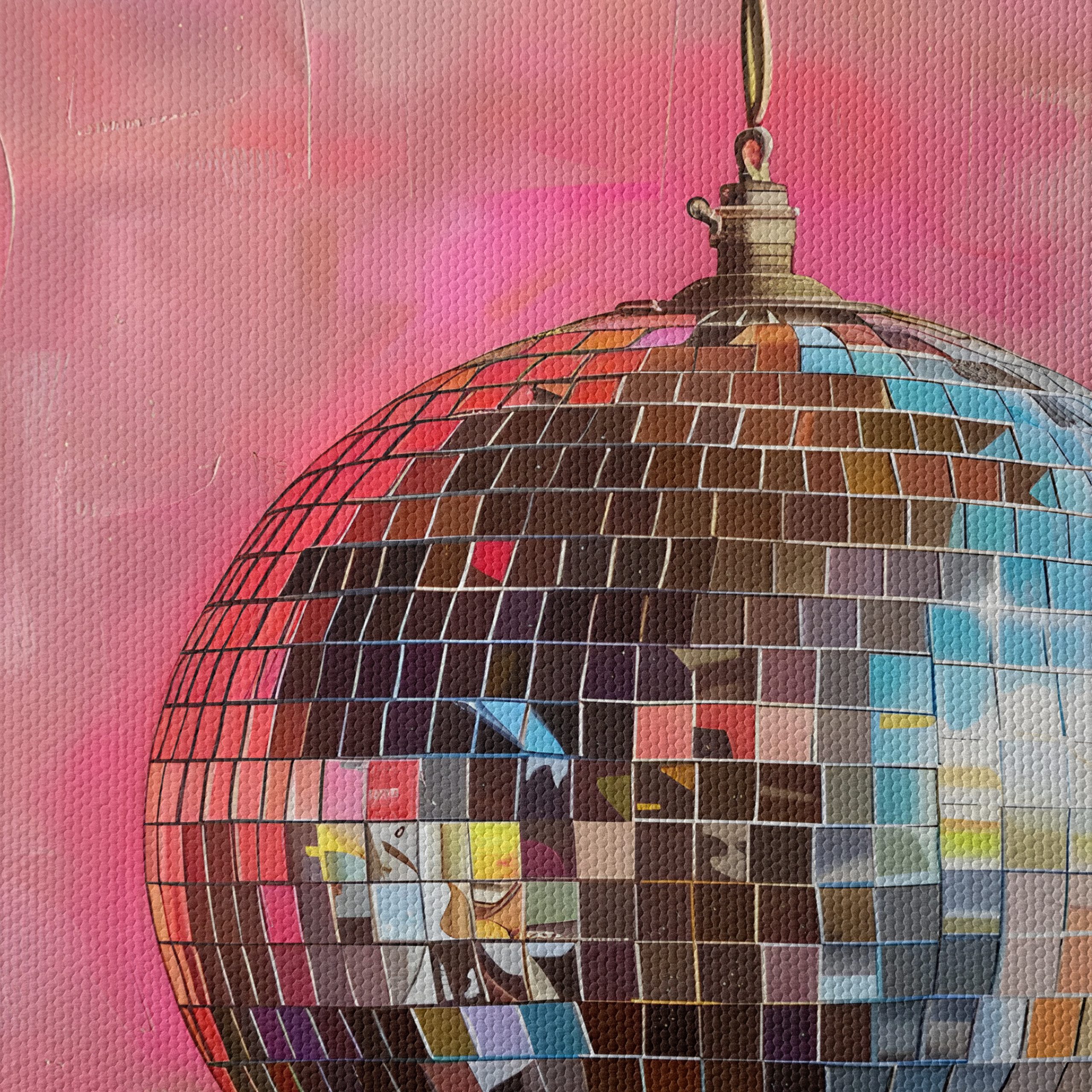 Disco Ball Against Vibrant Background - Image 4