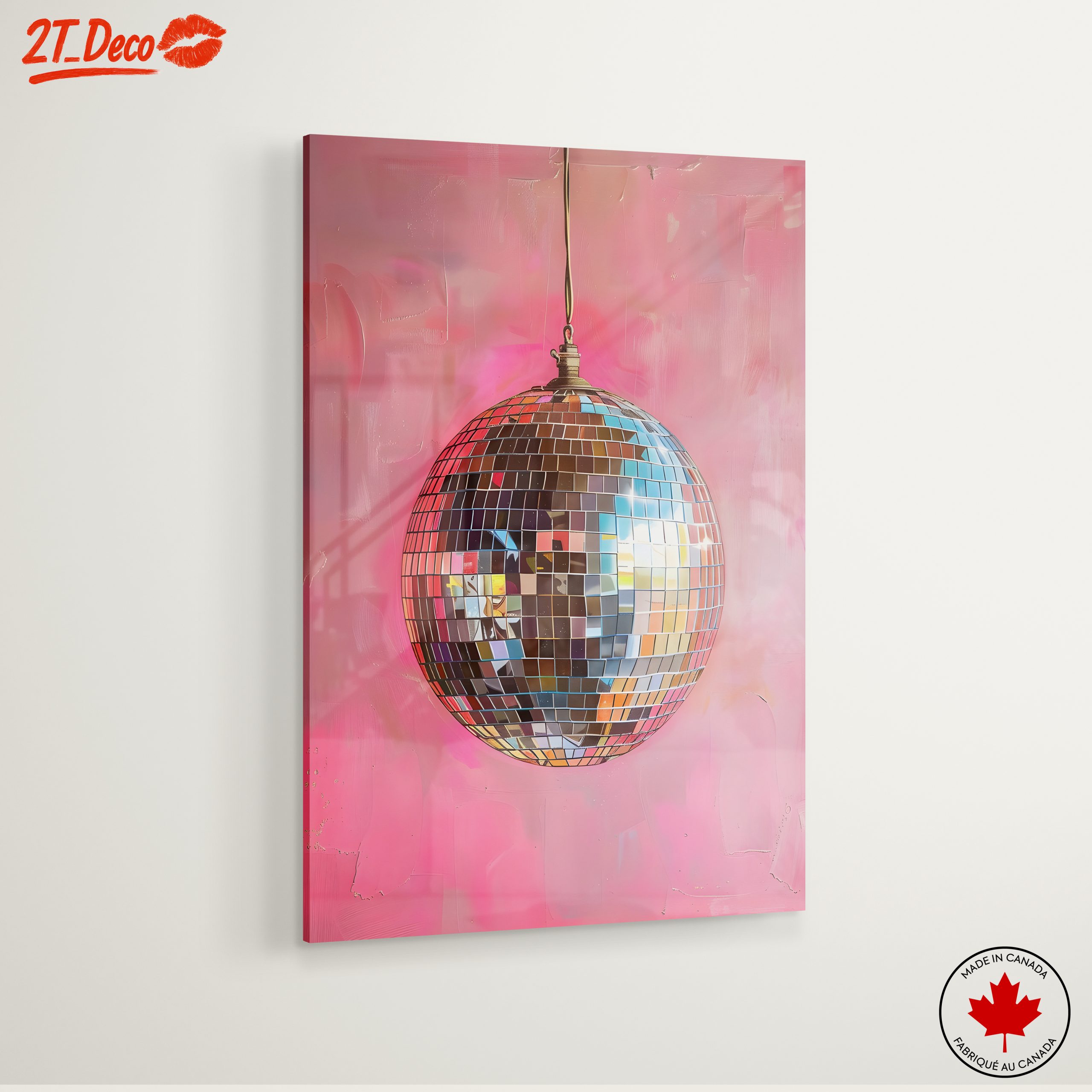 Disco Ball Against Vibrant Background - Image 6