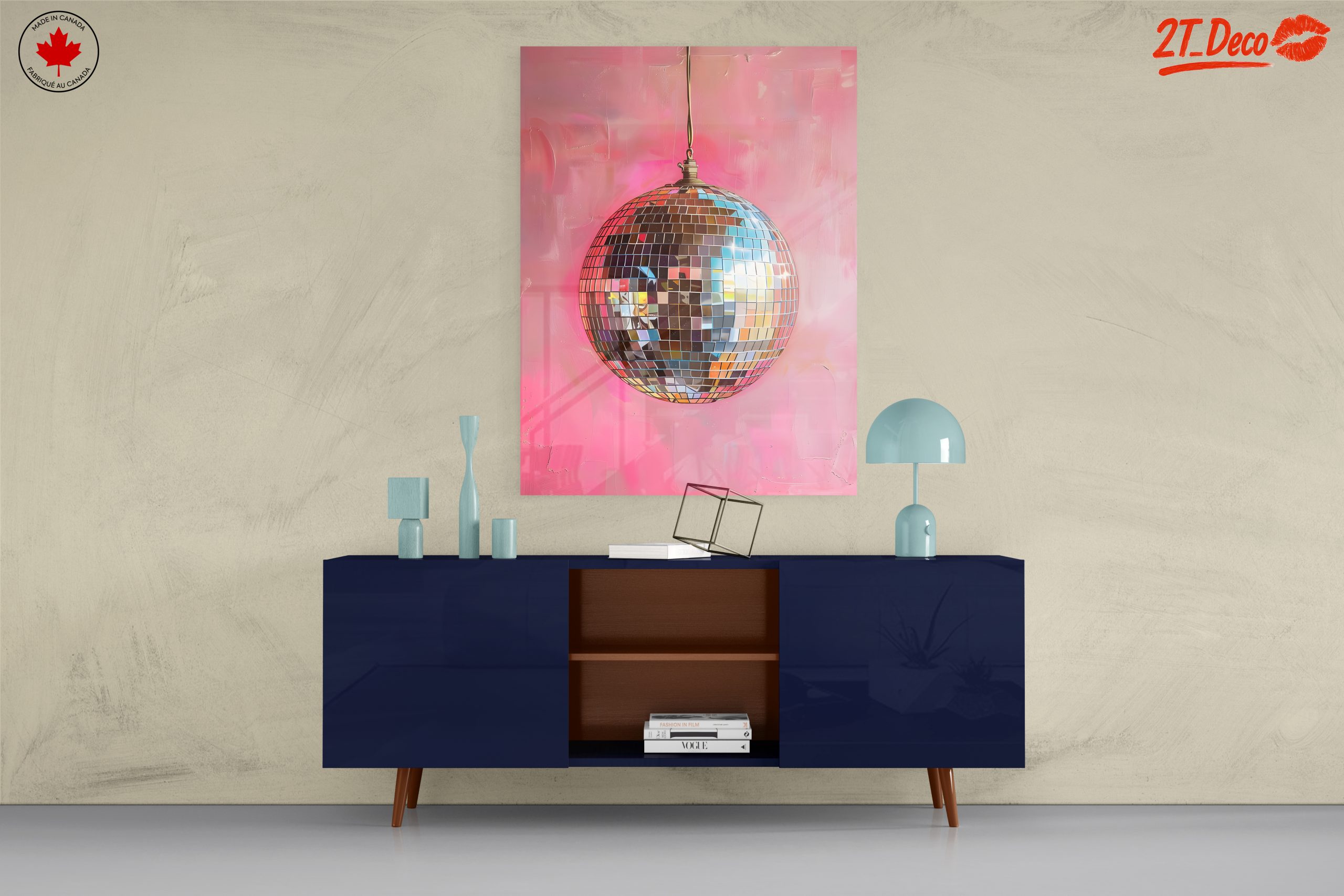 Disco Ball Against Vibrant Background - Image 8