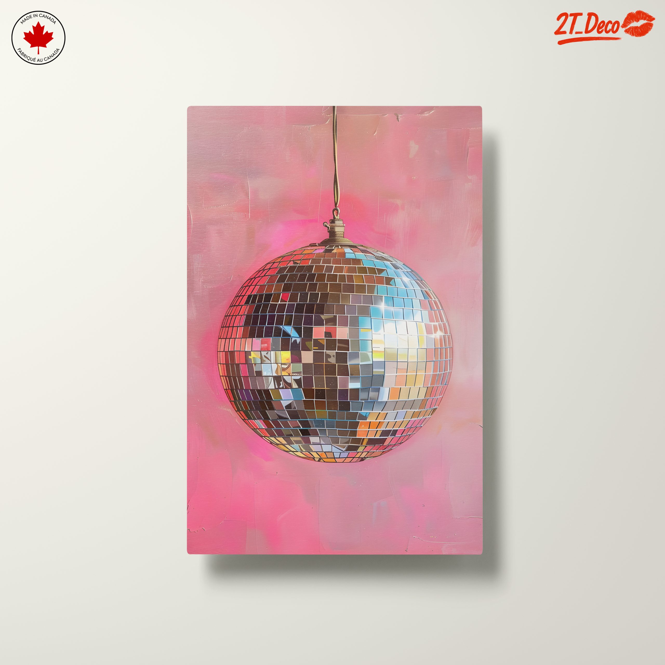 Disco Ball Against Vibrant Background - Image 10