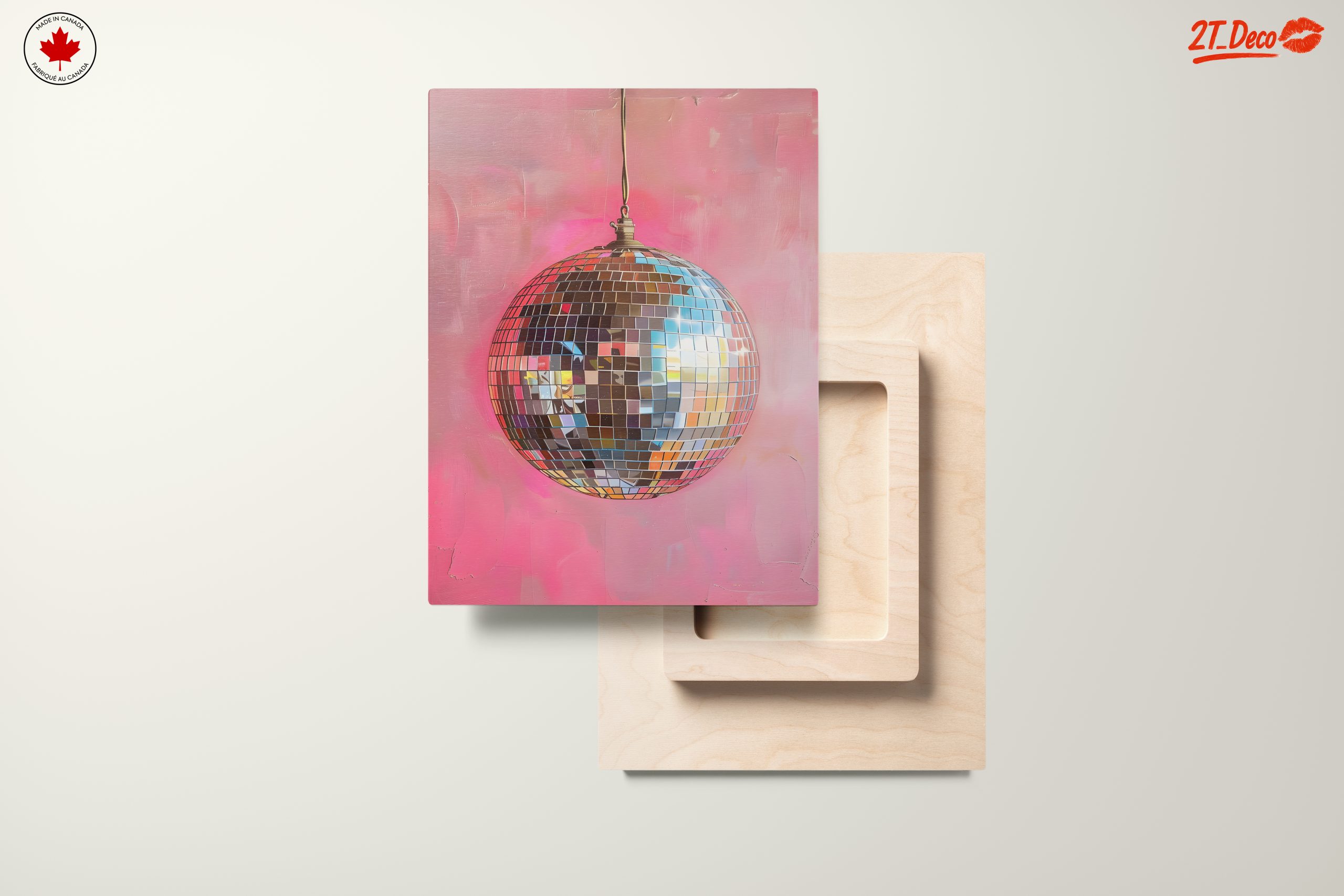Disco Ball Against Vibrant Background - Image 11