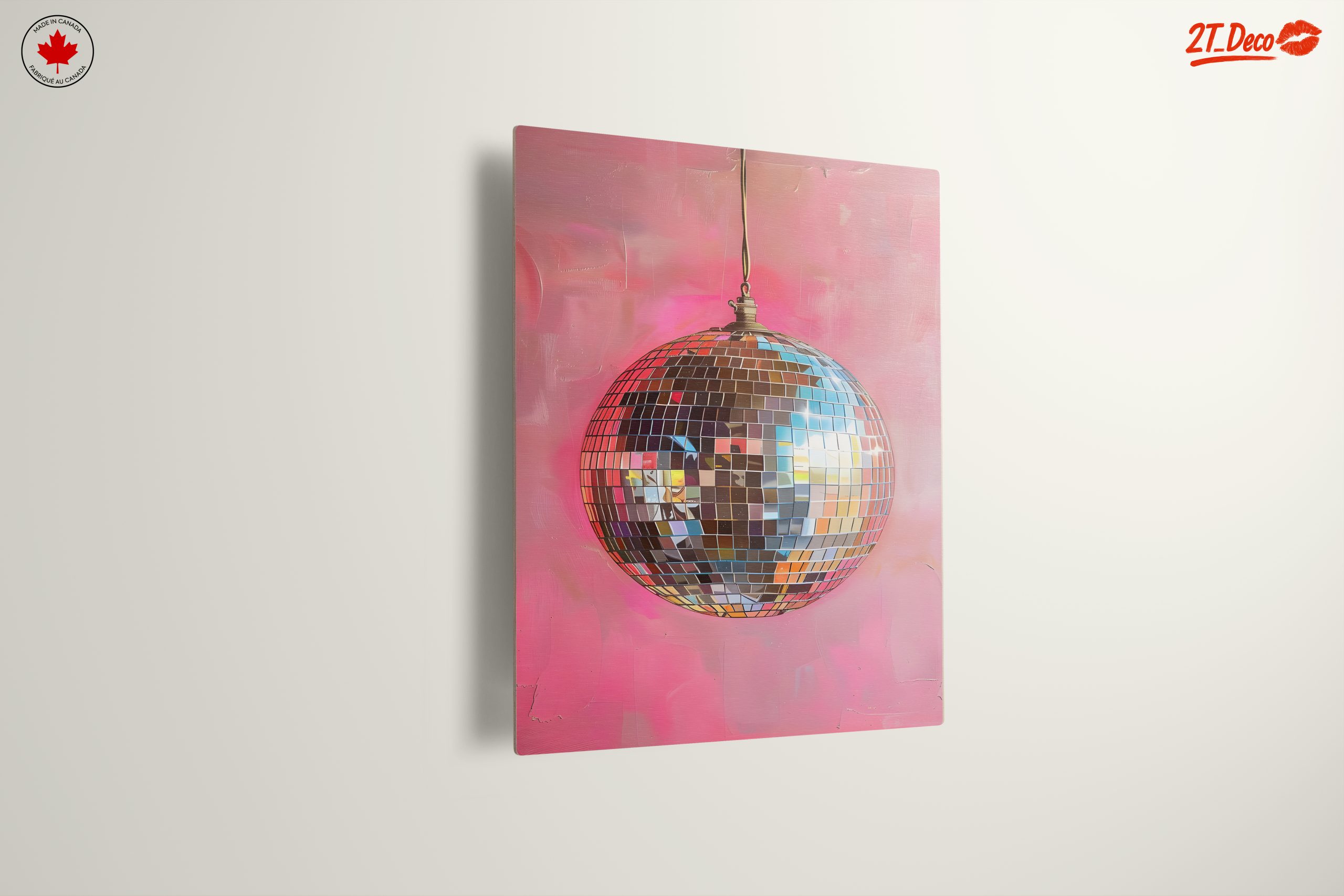 Disco Ball Against Vibrant Background - Image 13