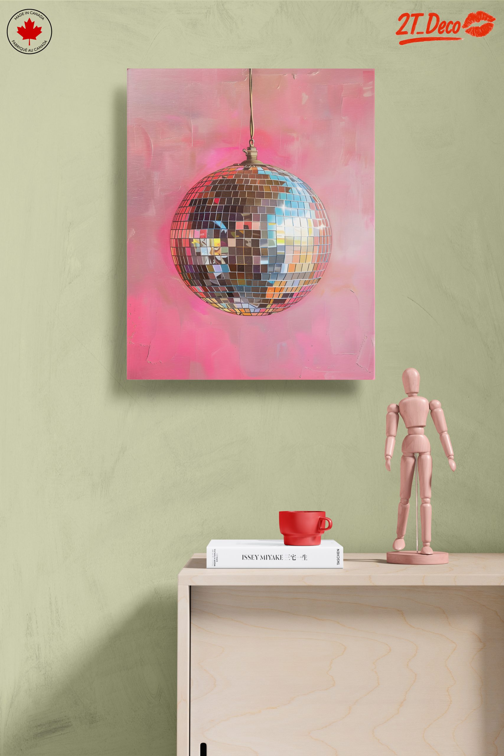 Disco Ball Against Vibrant Background - Image 14