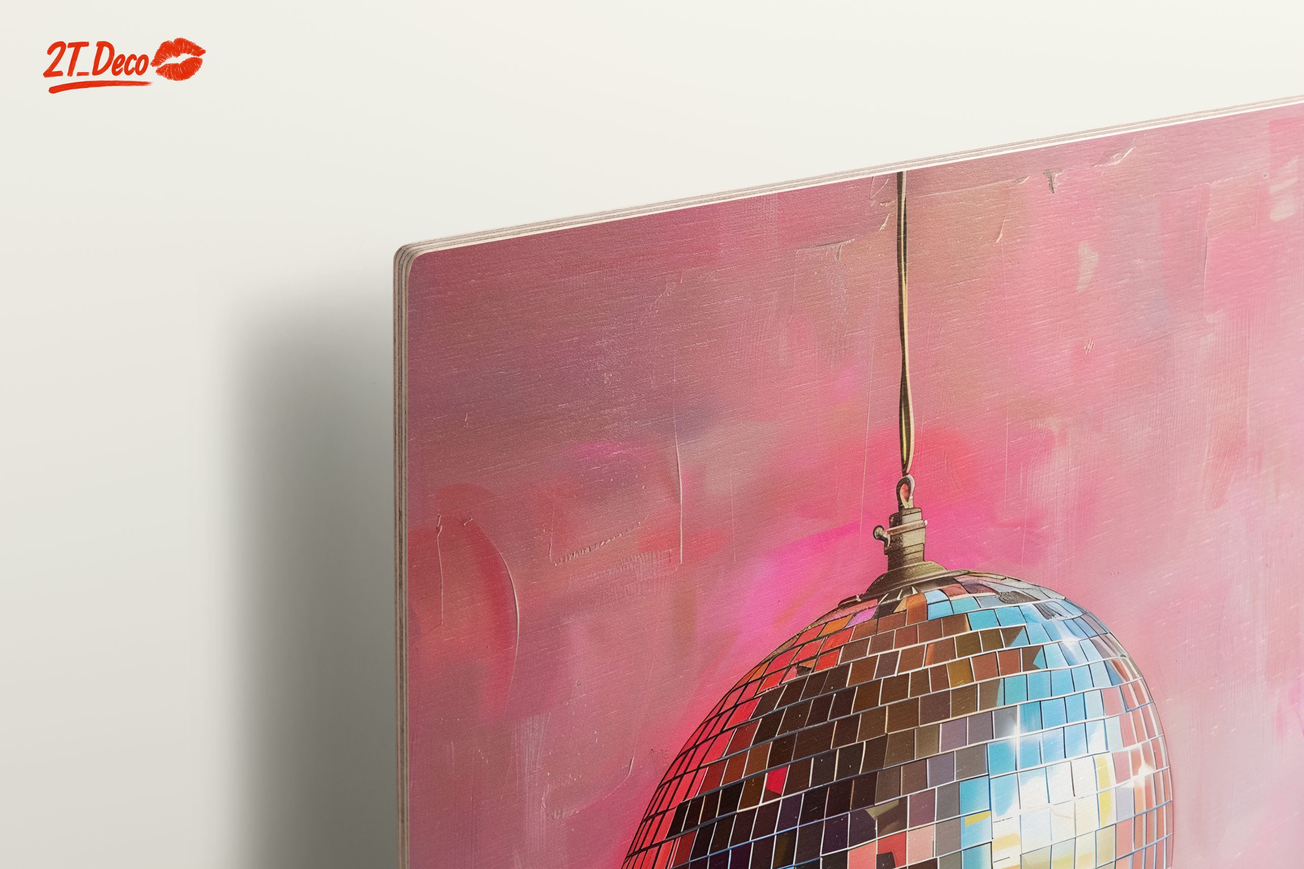 Disco Ball Against Vibrant Background - Image 15