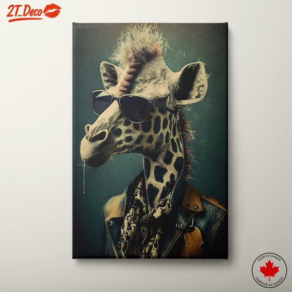 Stylish Giraffe Character with Sunglasses
