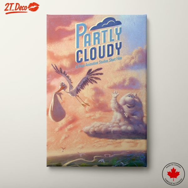 Partly Cloudy Animated Character Artwork