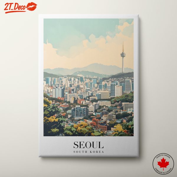 Scenic Urban Landscape of Seoul, South Korea