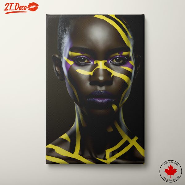 Vibrant Abstract Cultural Portrait Art