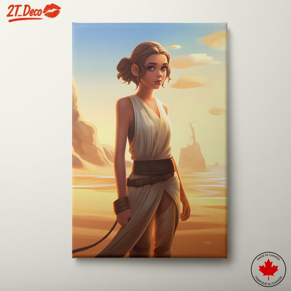 Dynamic Fantasy Character Artwork in Stunning Coastal Setting