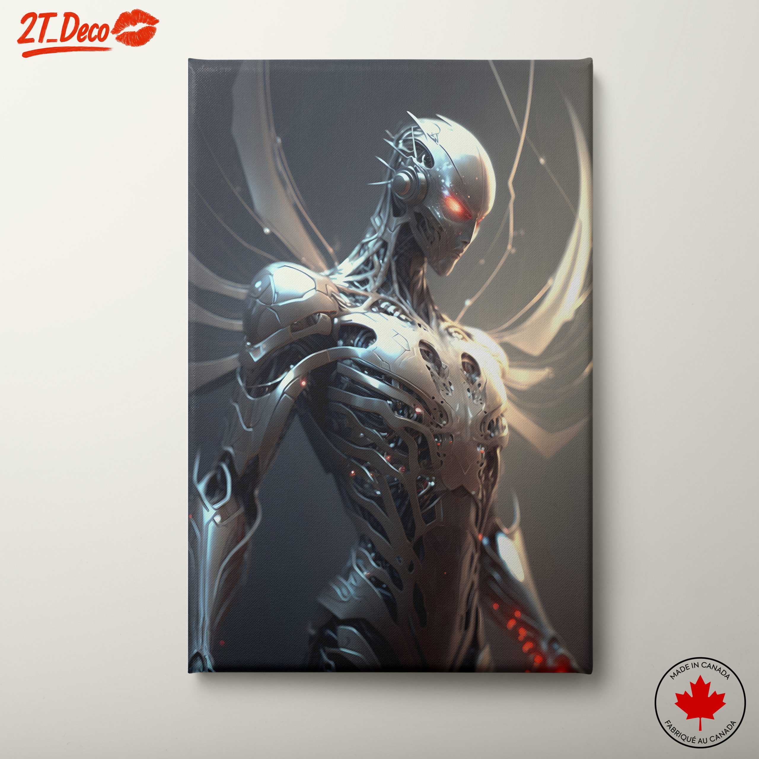 Futuristic Robotic Human Character Art