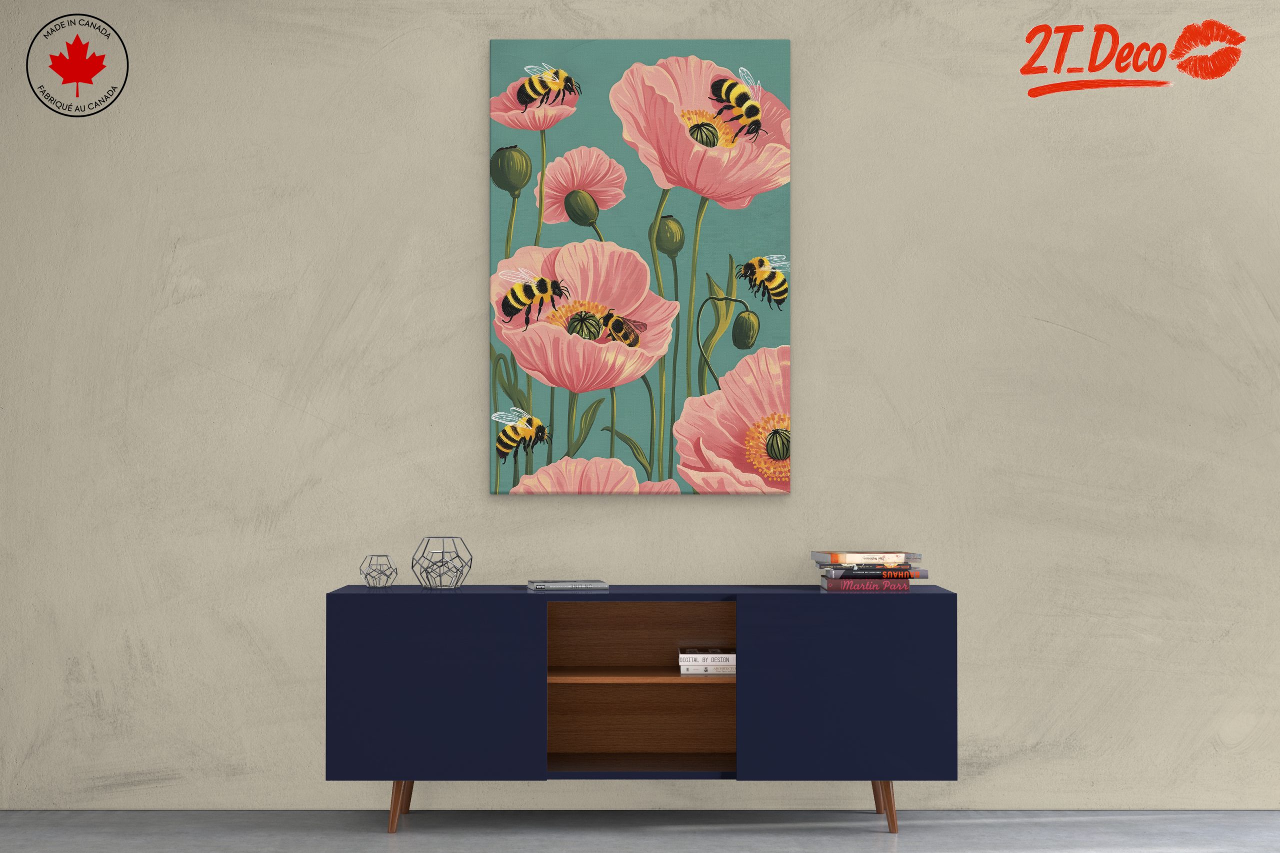 Bees and Poppies in Bloom - Image 3