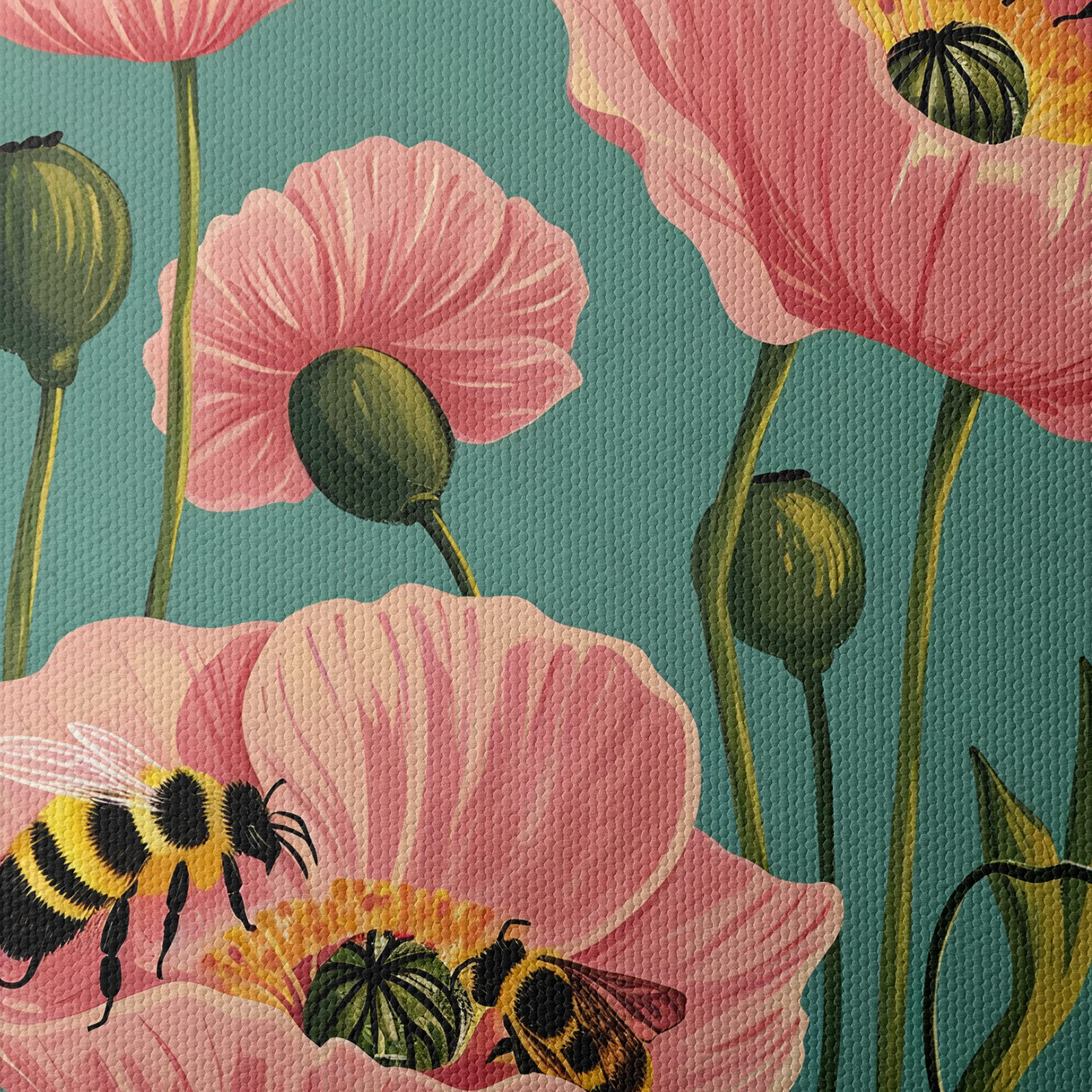 Bees and Poppies in Bloom - Image 4