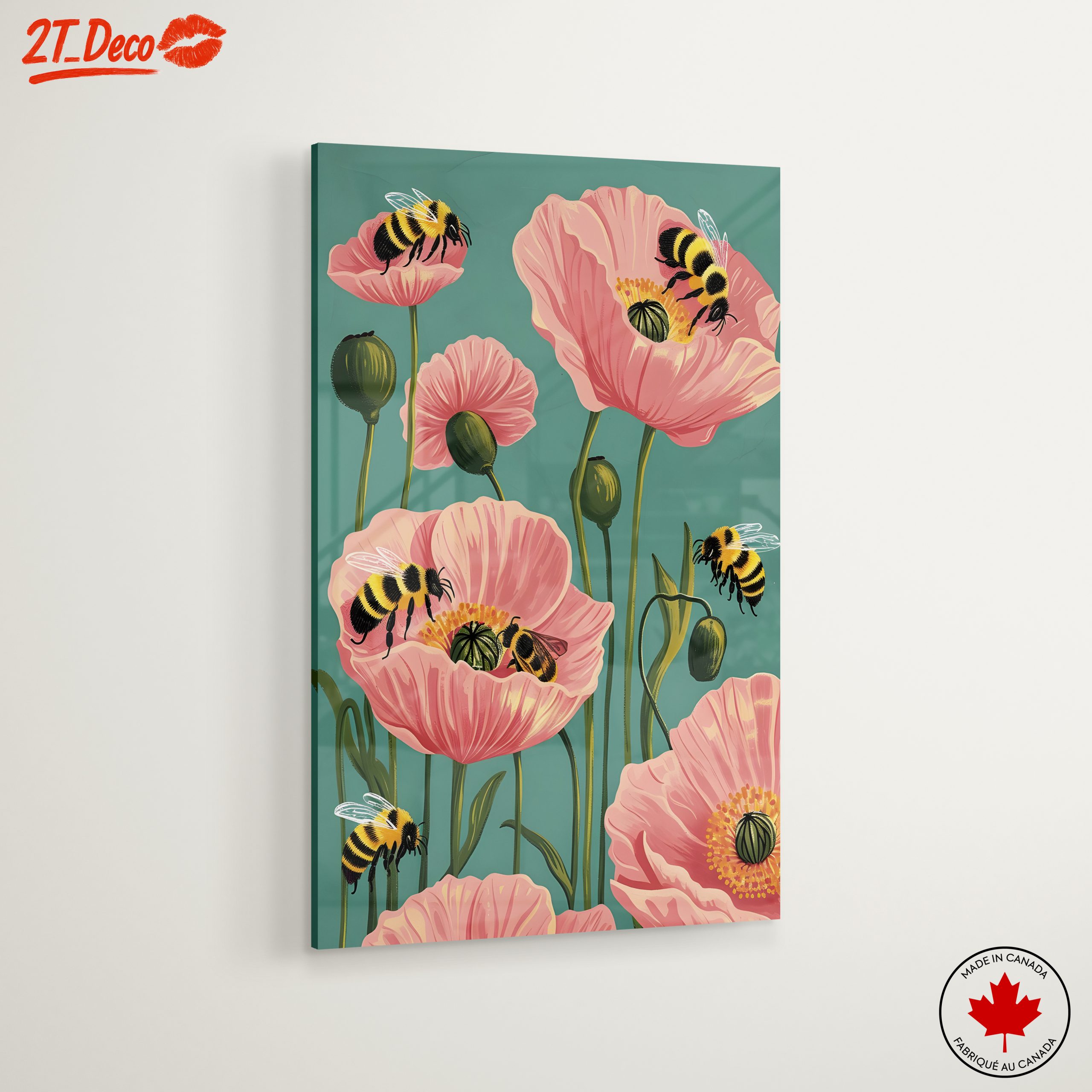 Bees and Poppies in Bloom - Image 6