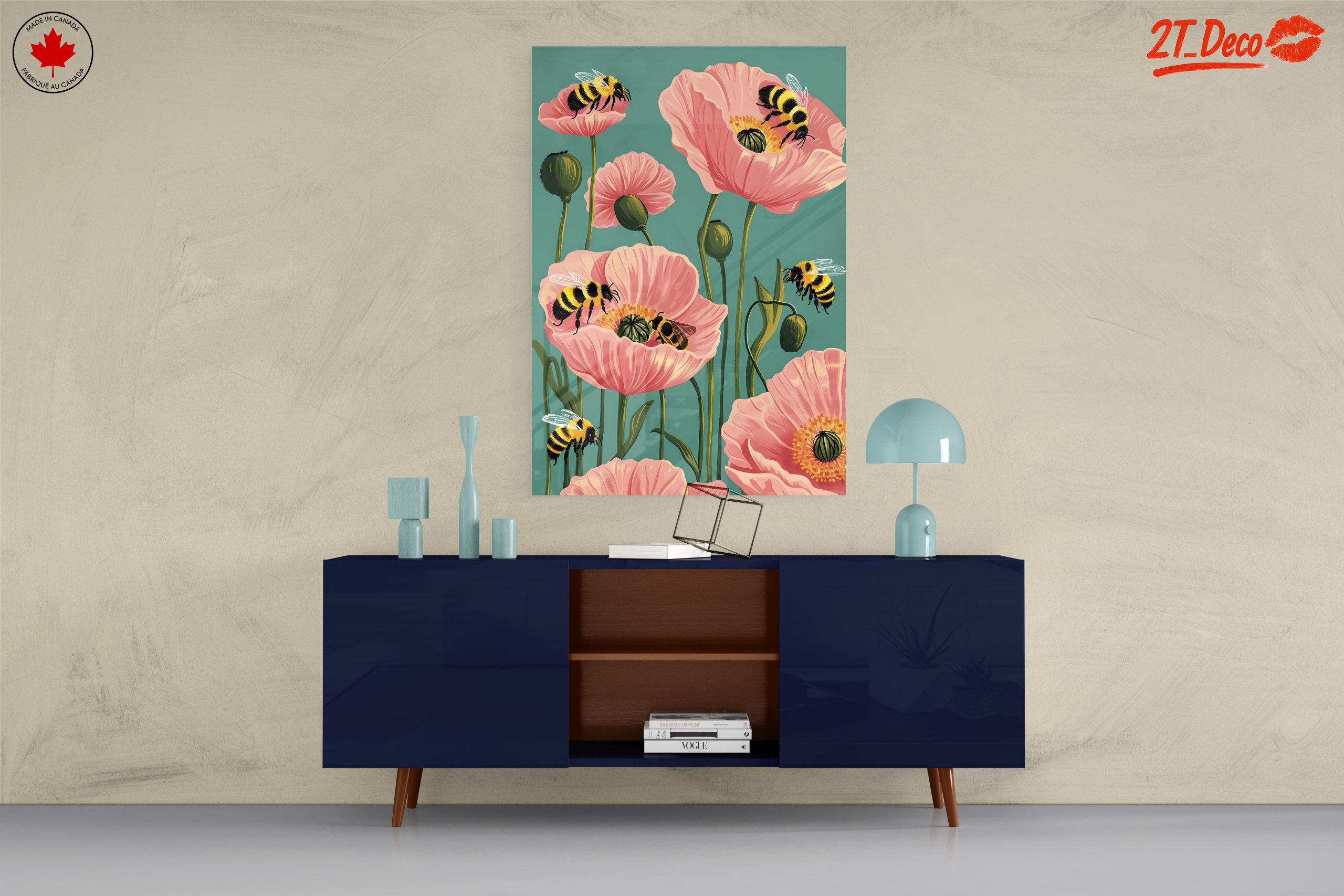 Bees and Poppies in Bloom - Image 8