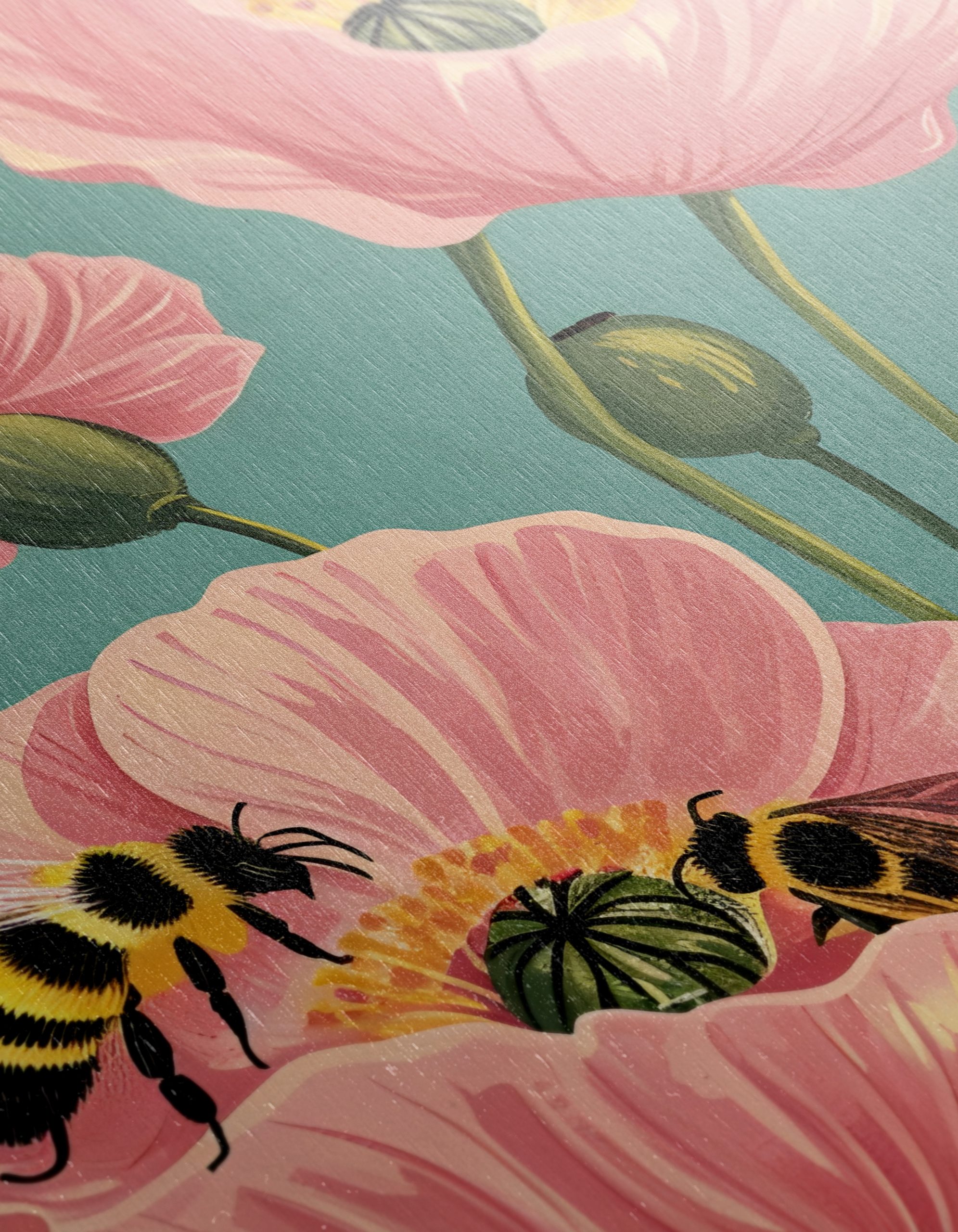 Bees and Poppies in Bloom - Image 12