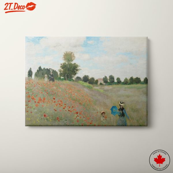 Impressionist Landscape with Women in Poppies