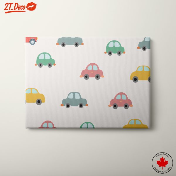 Playful Cars Cartoon Character Art for Kids