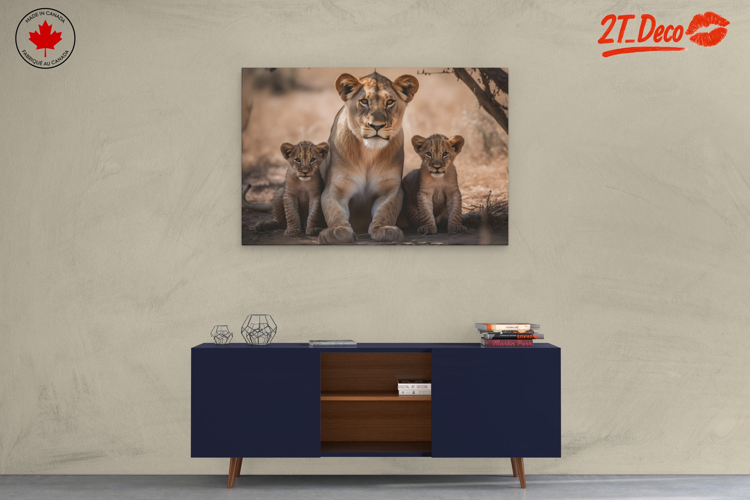 Majestic Lion Family in Nature - Image 3