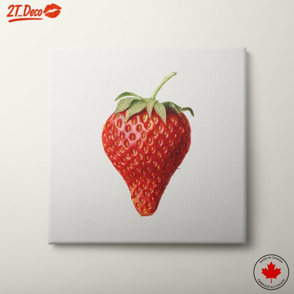 Detailed Strawberry Illustration Art