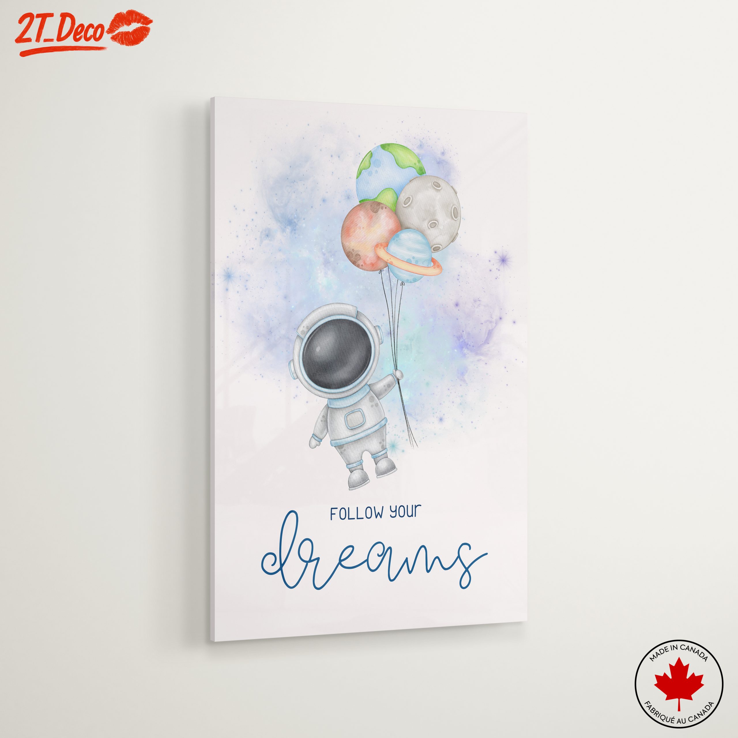 Astronaut with Planet Balloons Following Dreams - Image 6