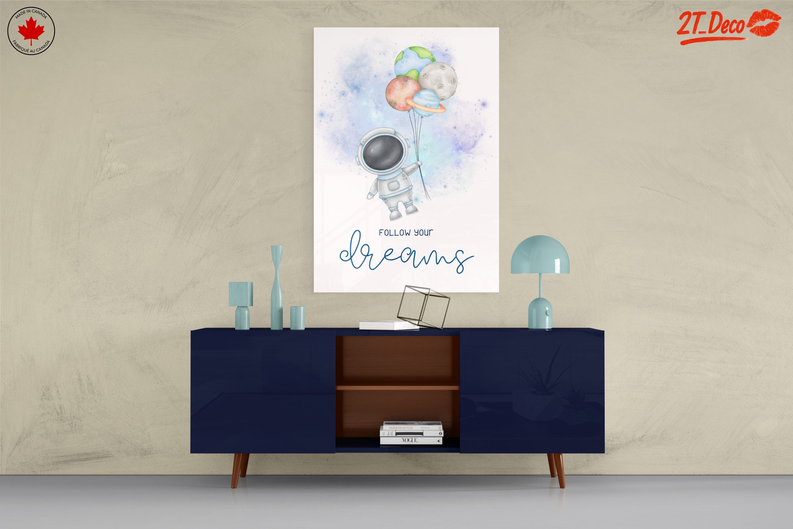 Astronaut with Planet Balloons Following Dreams - Image 8