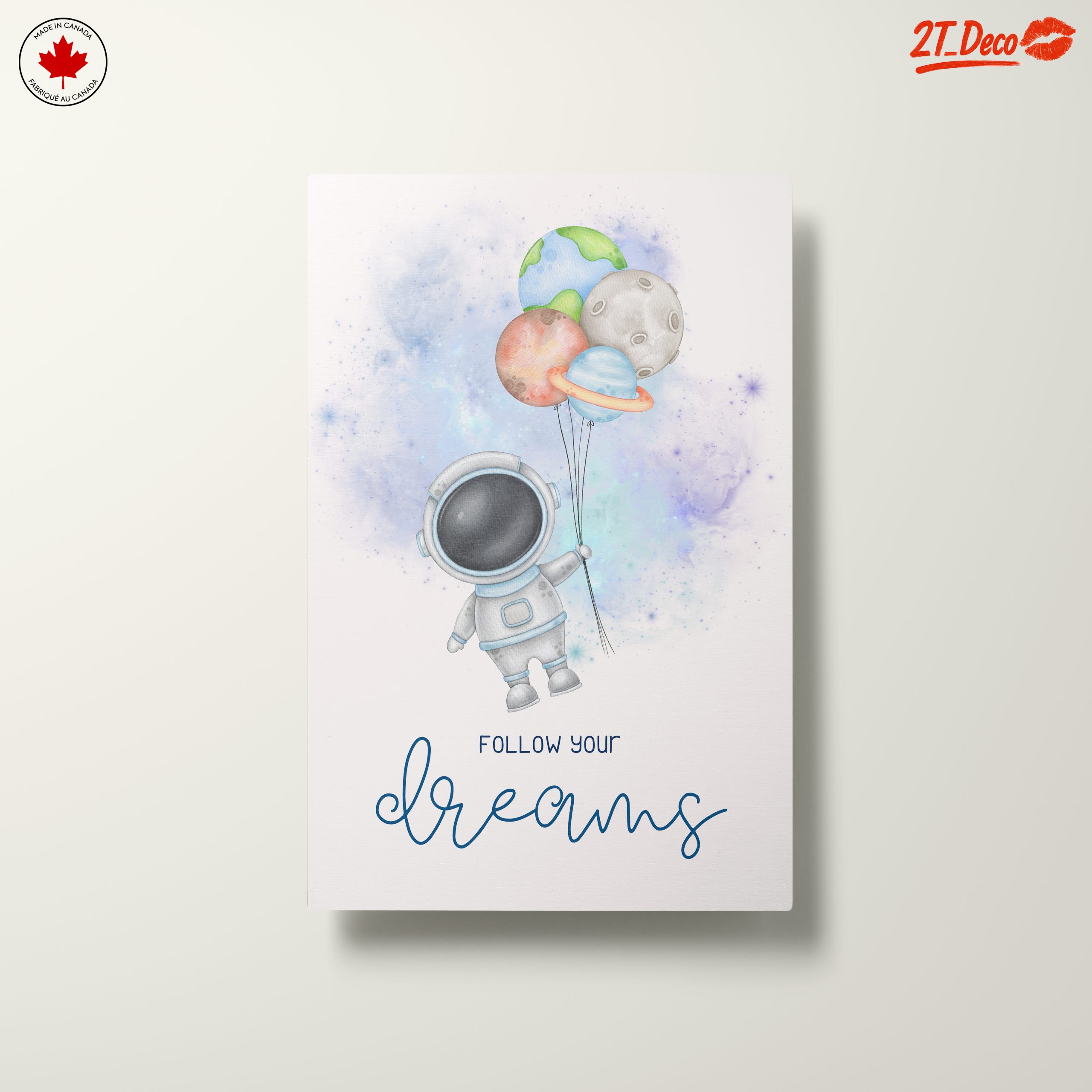 Astronaut with Planet Balloons Following Dreams - Image 10