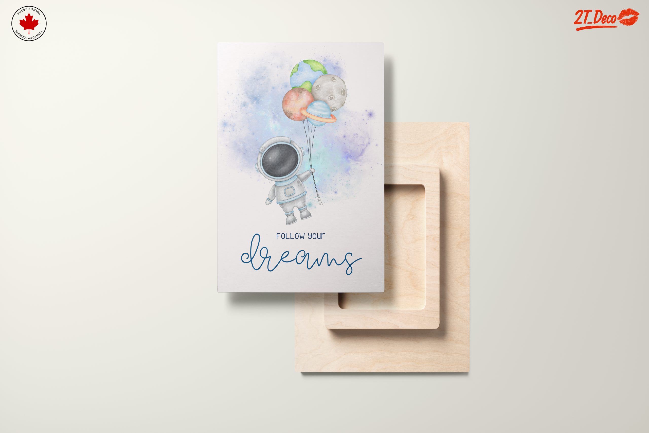 Astronaut with Planet Balloons Following Dreams - Image 11