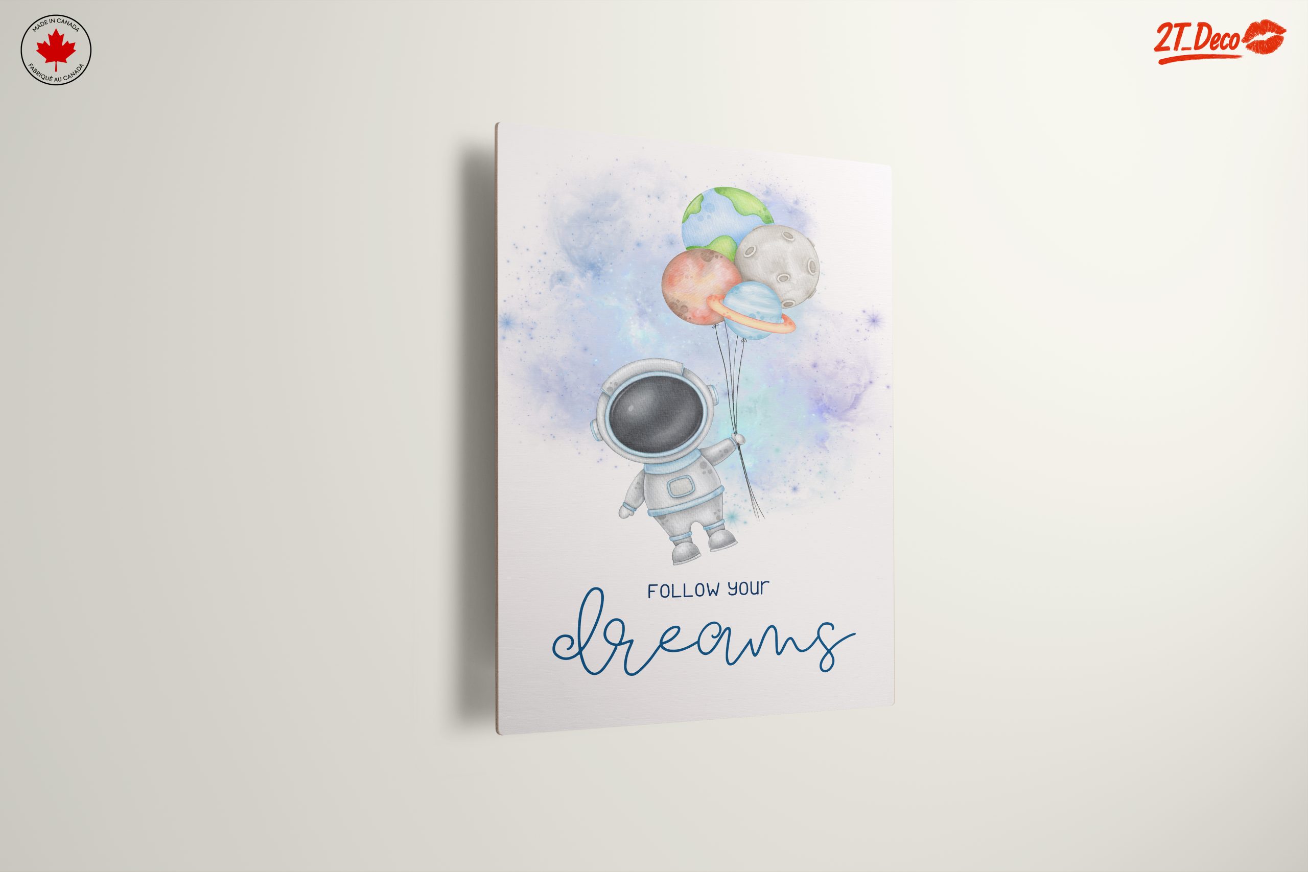 Astronaut with Planet Balloons Following Dreams - Image 13