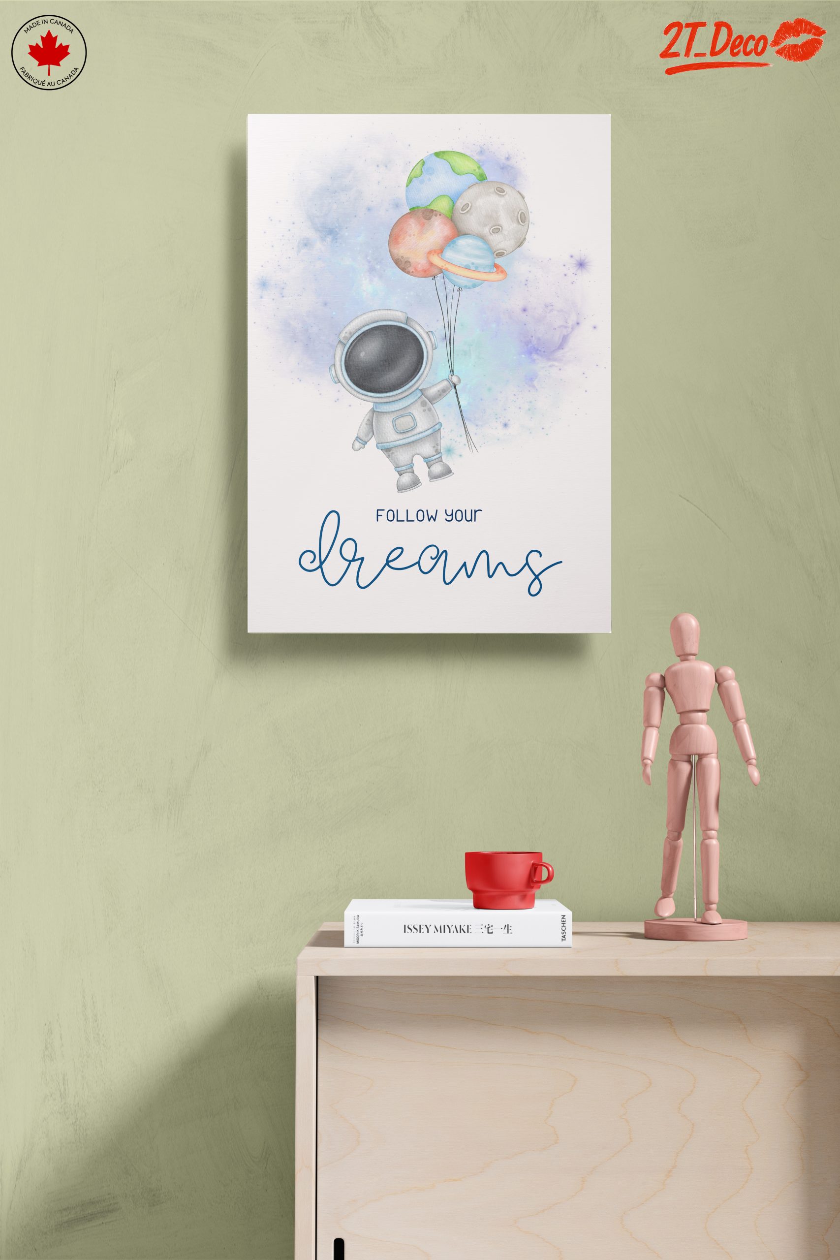 Astronaut with Planet Balloons Following Dreams - Image 14