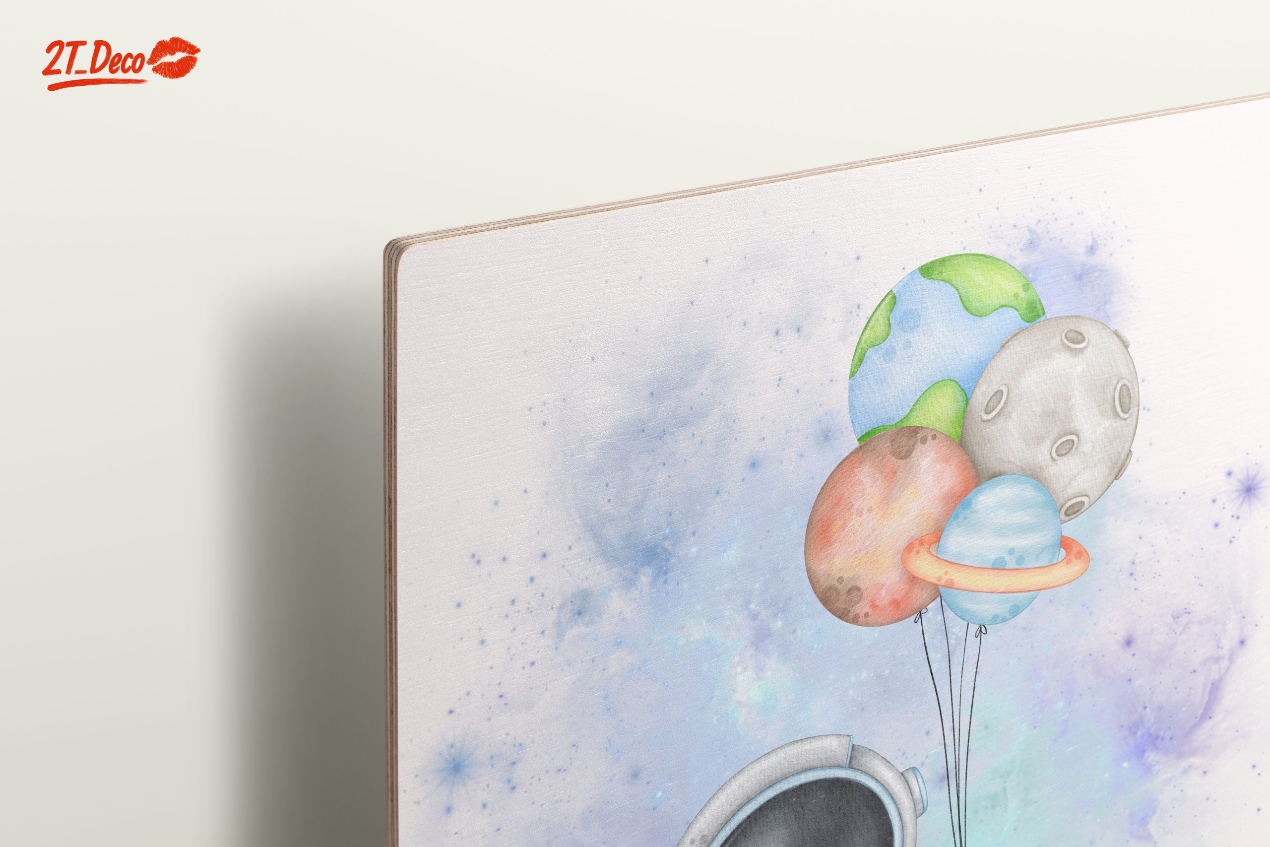 Astronaut with Planet Balloons Following Dreams - Image 15