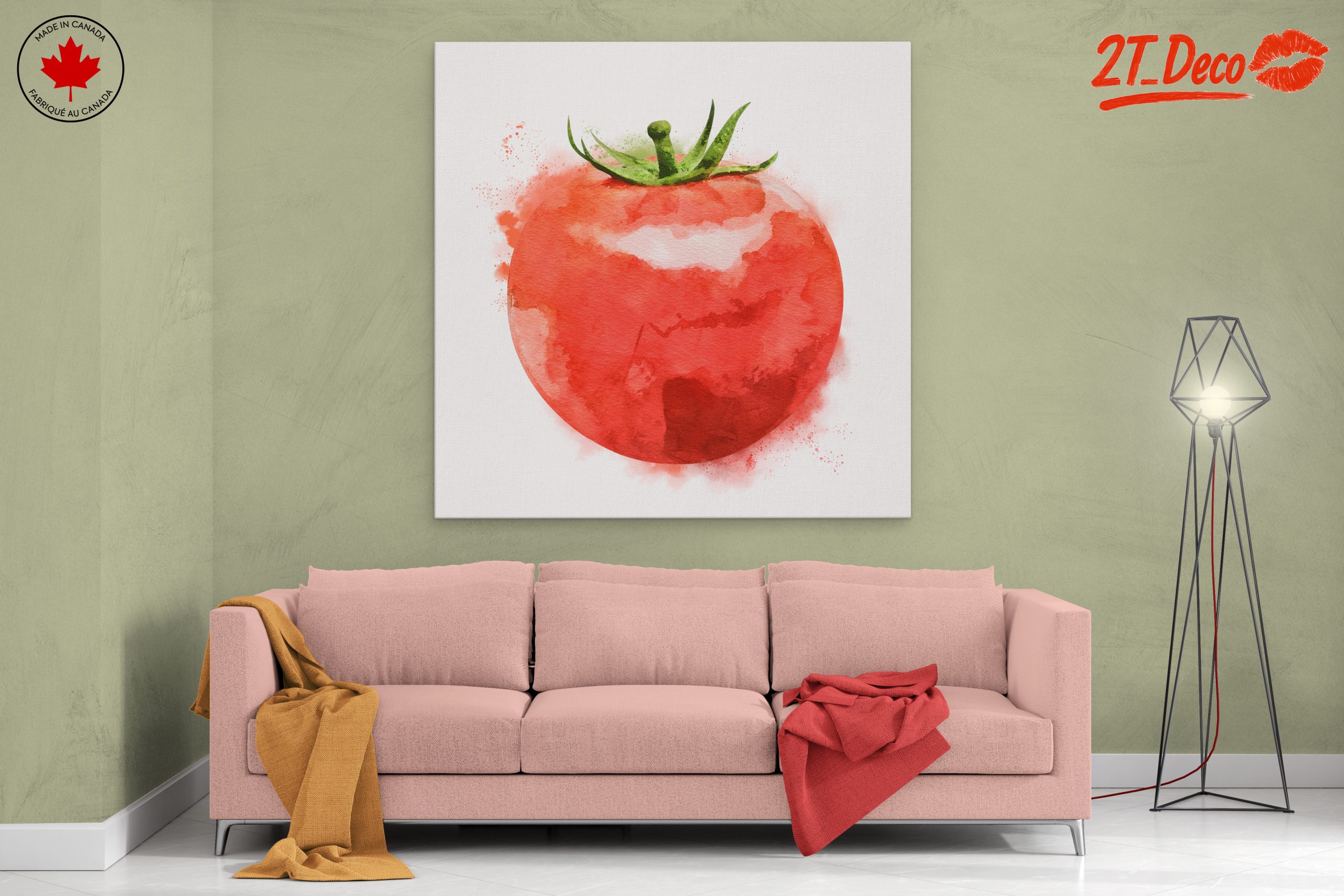 Stylized Tomato Abstract Art - Image 2