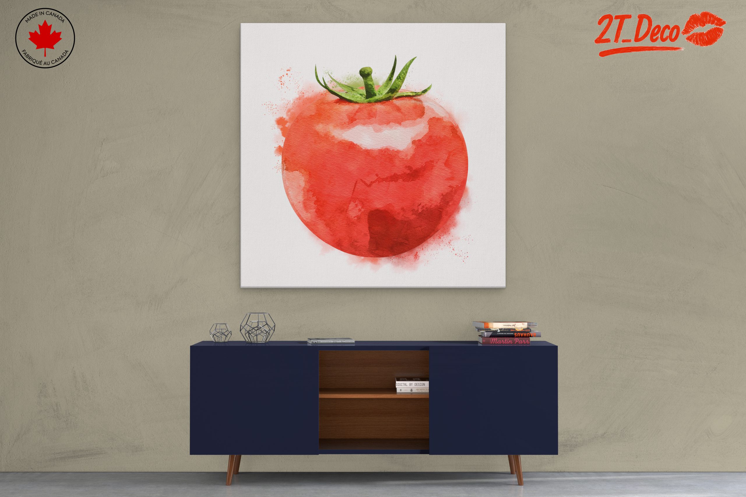 Stylized Tomato Abstract Art - Image 3