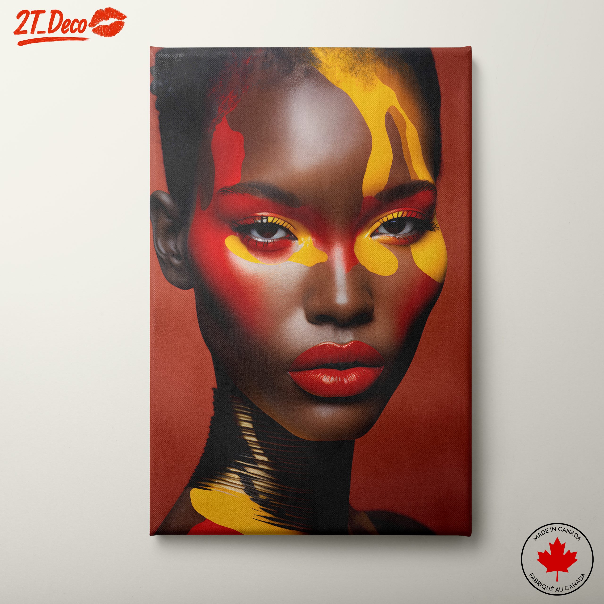 Vibrant Contemporary Portrait with Bold Colors 5