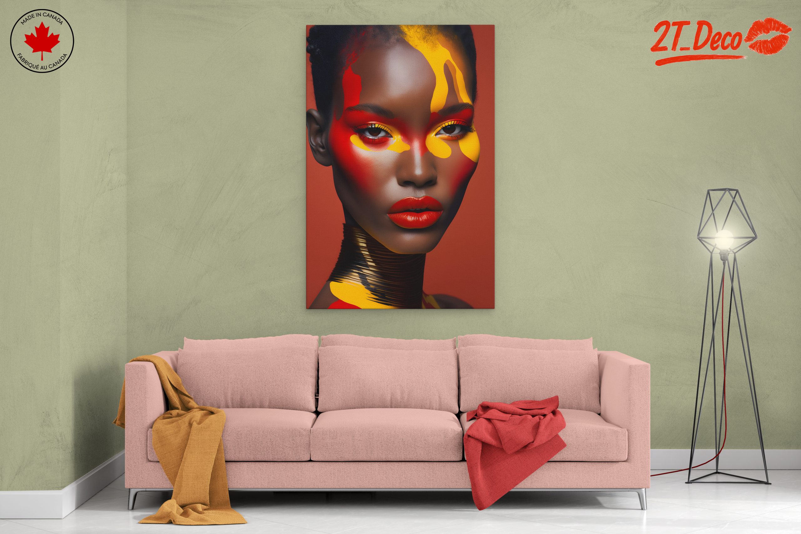 Vibrant Contemporary Portrait with Bold Colors 5 - Image 2