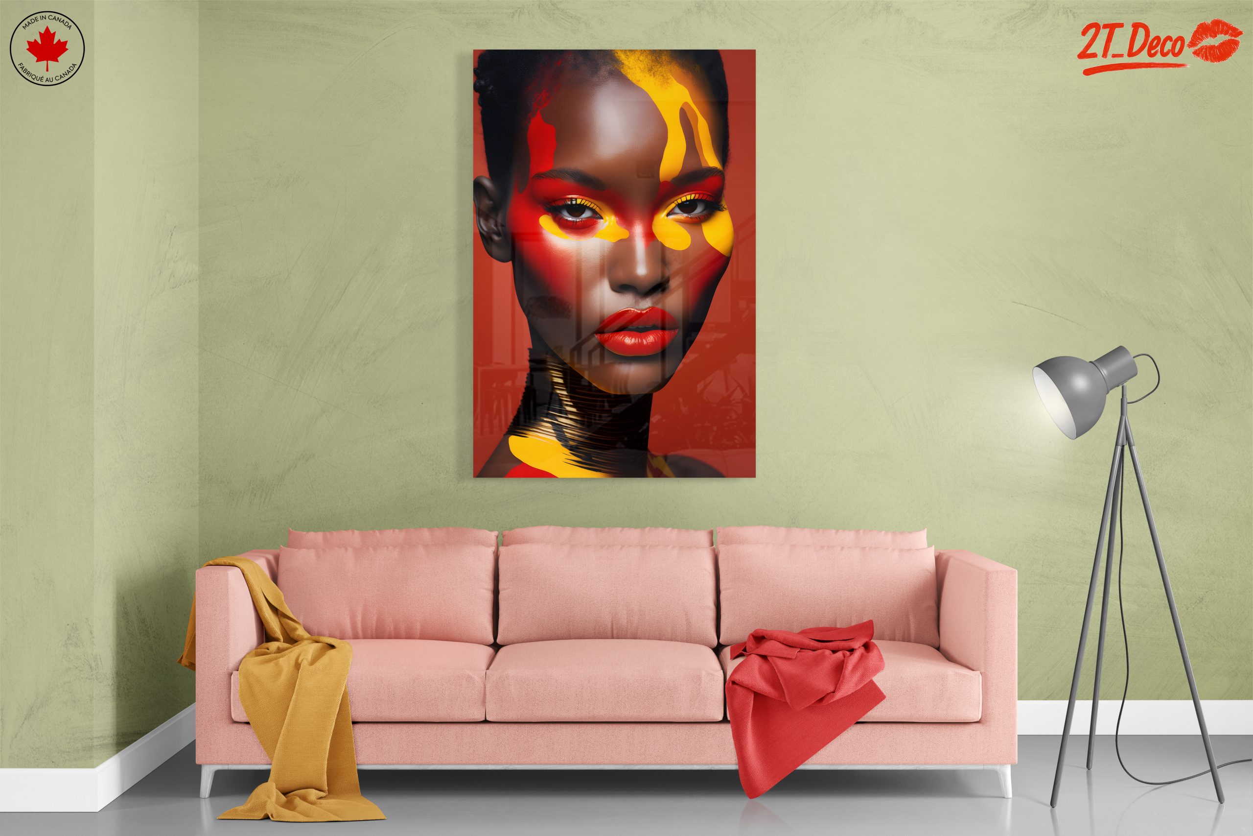 Vibrant Contemporary Portrait with Bold Colors 5 - Image 7