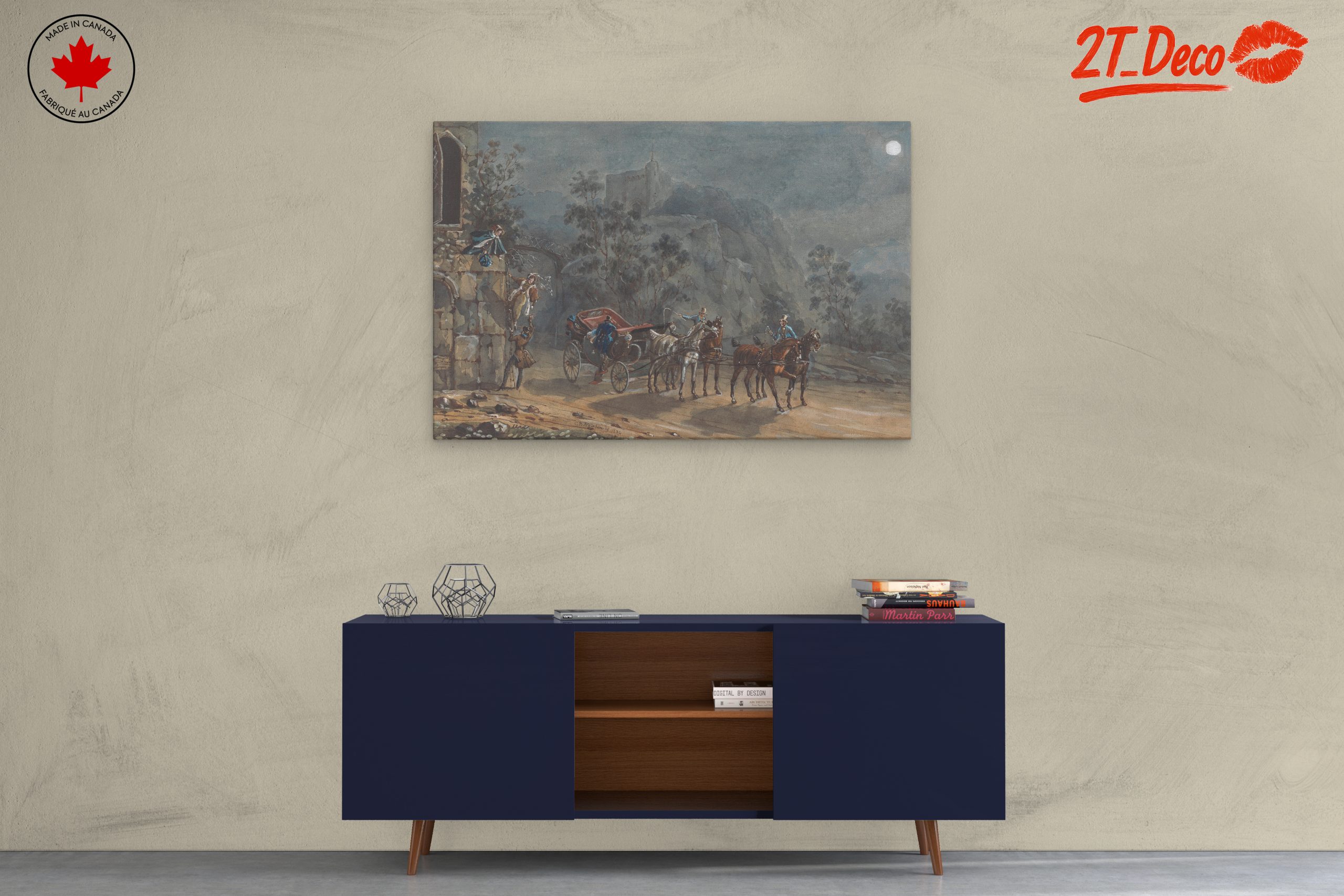 Historical Scene with Carriage and Figures - Image 3