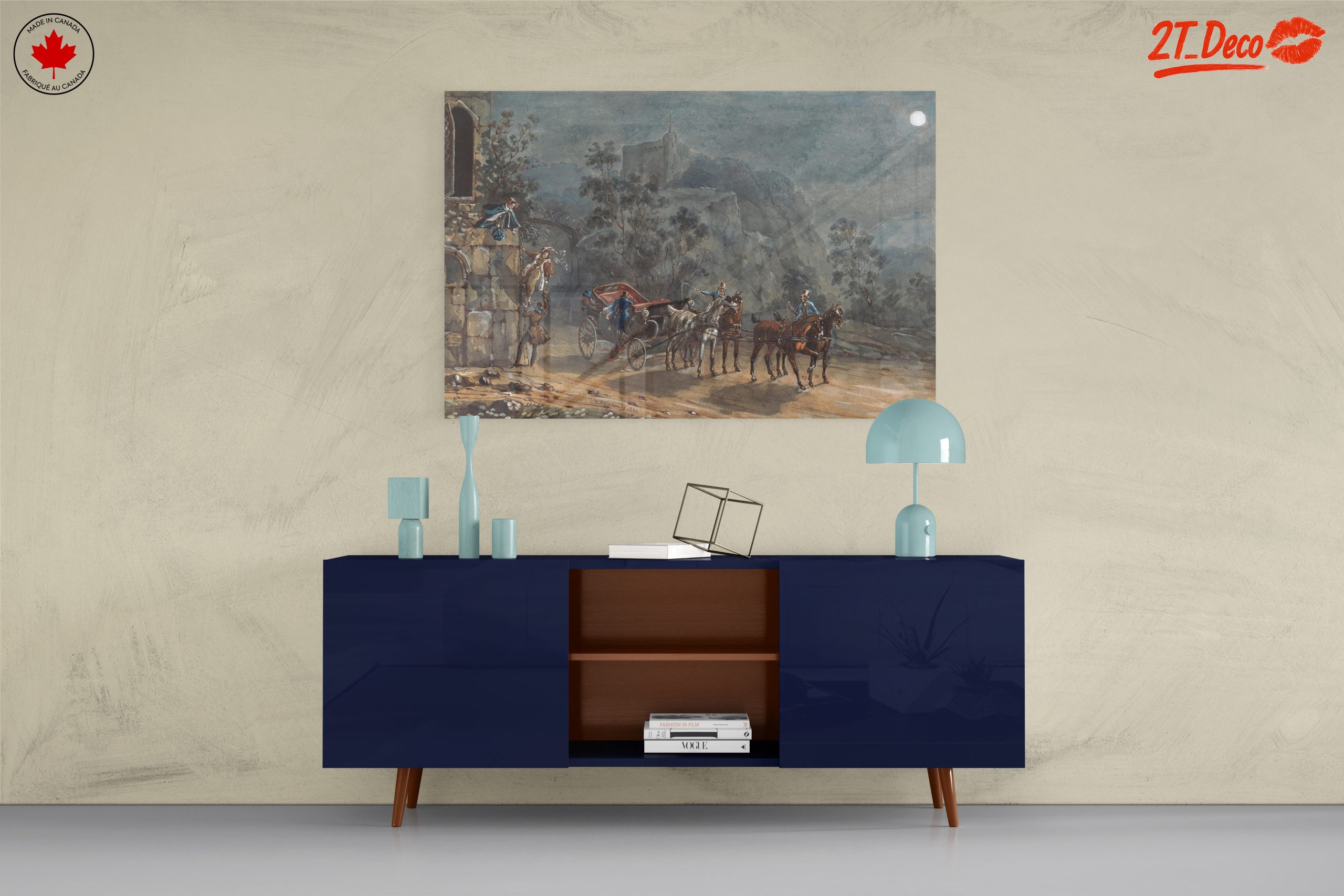 Historical Scene with Carriage and Figures - Image 8