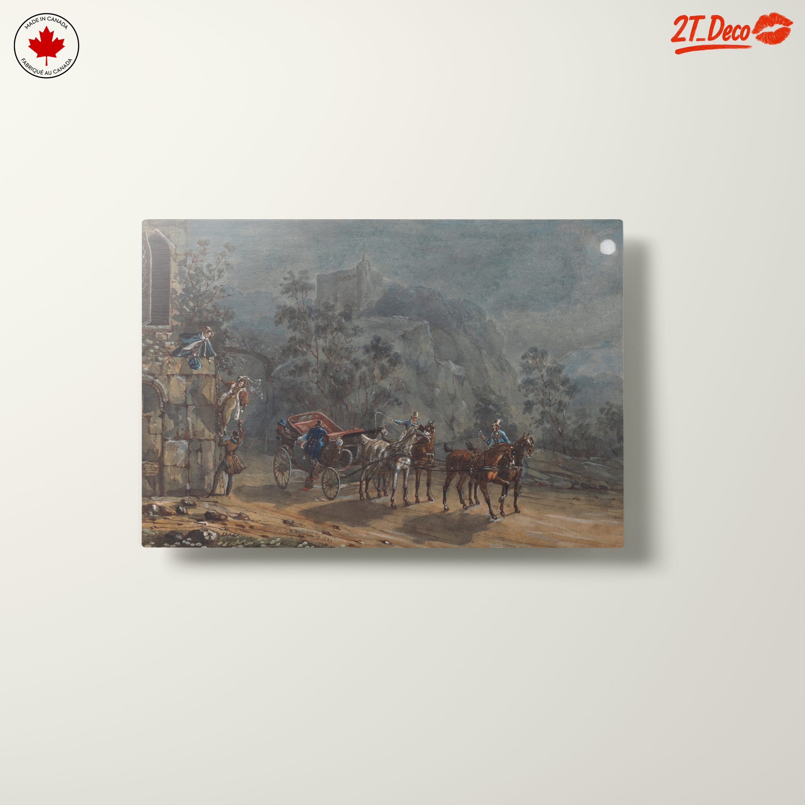Historical Scene with Carriage and Figures - Image 10