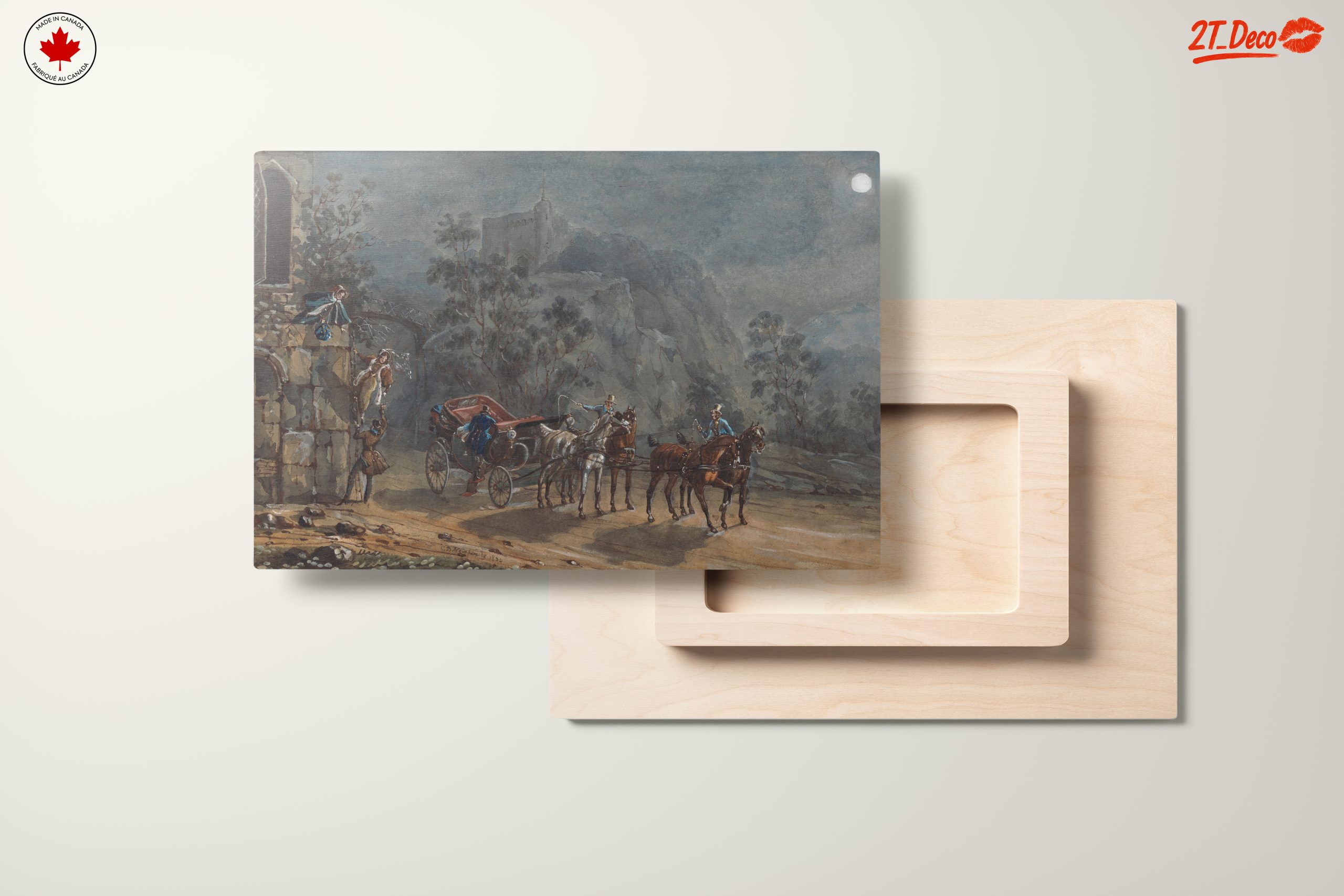 Historical Scene with Carriage and Figures - Image 11